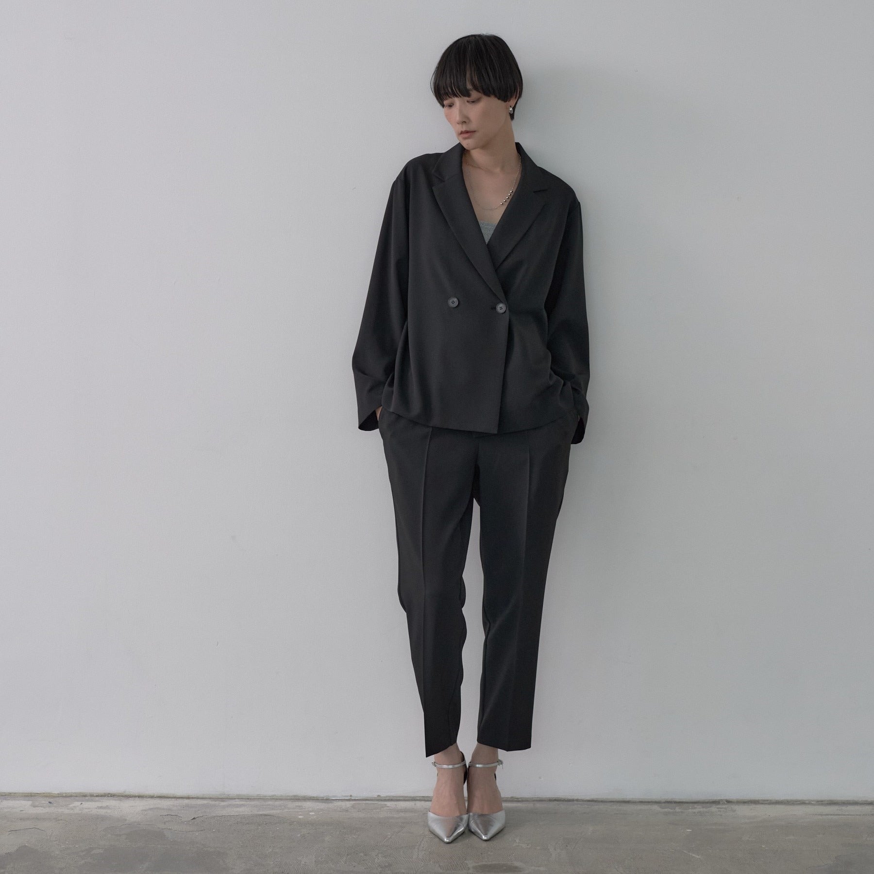 ギャレスト GALLEST 【セットアップ対応】イージーテーパードパンツ【カセット服／オケージョン／通勤】 （ブラック(019)） ブラック(019)