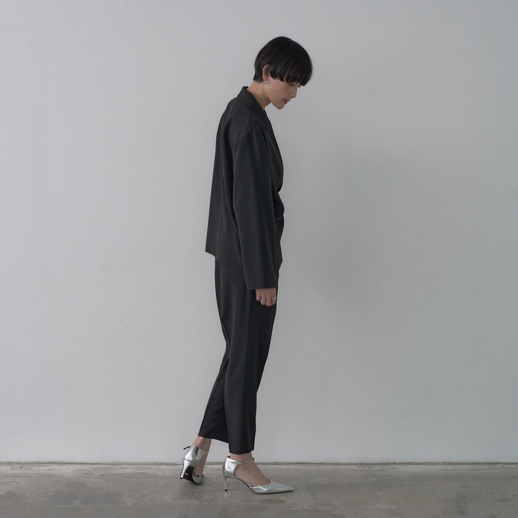 ギャレスト GALLEST 【セットアップ対応】イージーテーパードパンツ【カセット服／オケージョン／通勤】 （ブラック(019)） ブラック(019)