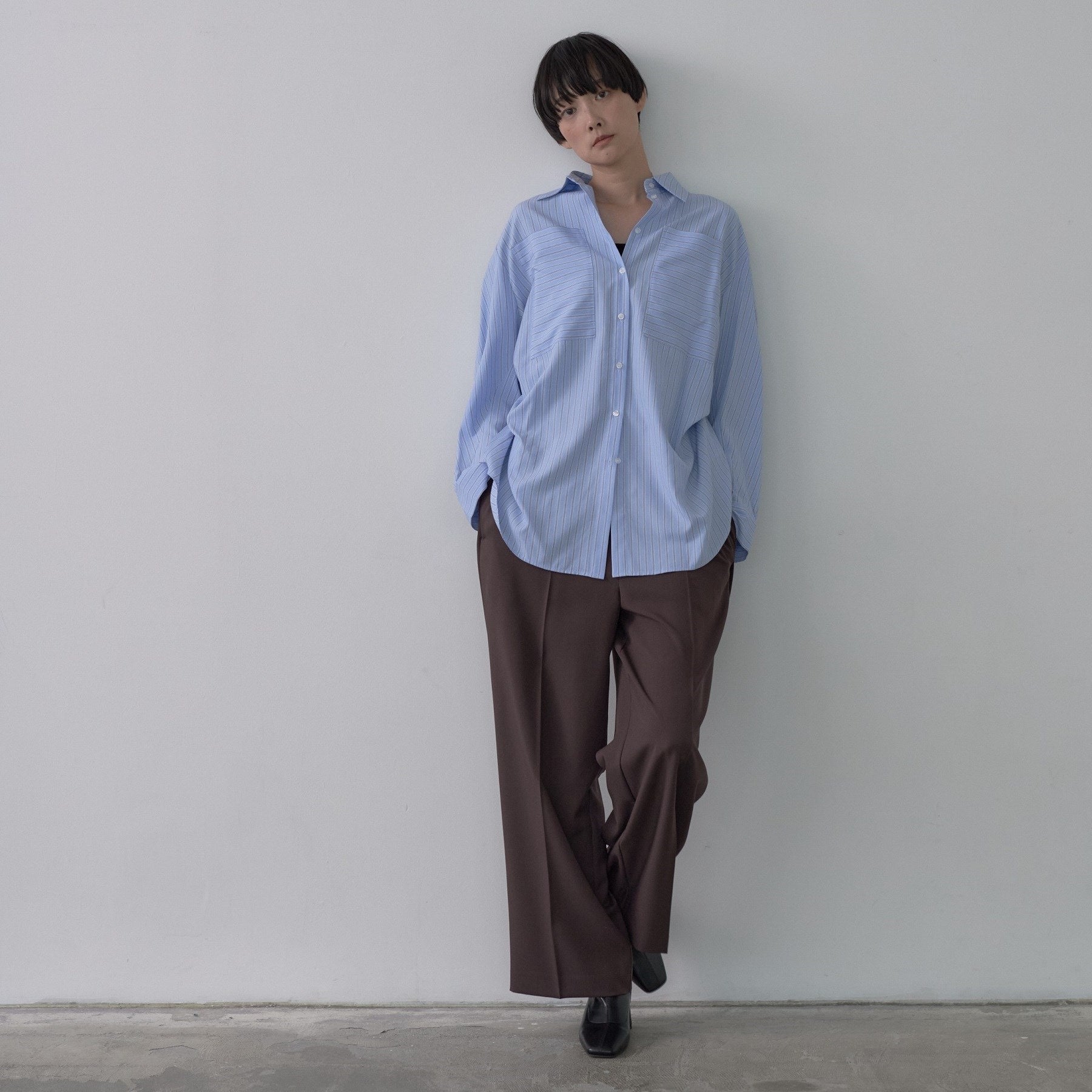ギャレスト GALLEST 【セットアップ対応】イージーストレートワイドパンツ【カセット服／オケージョン／通勤】 （ブラック(019)） ブラック(019)