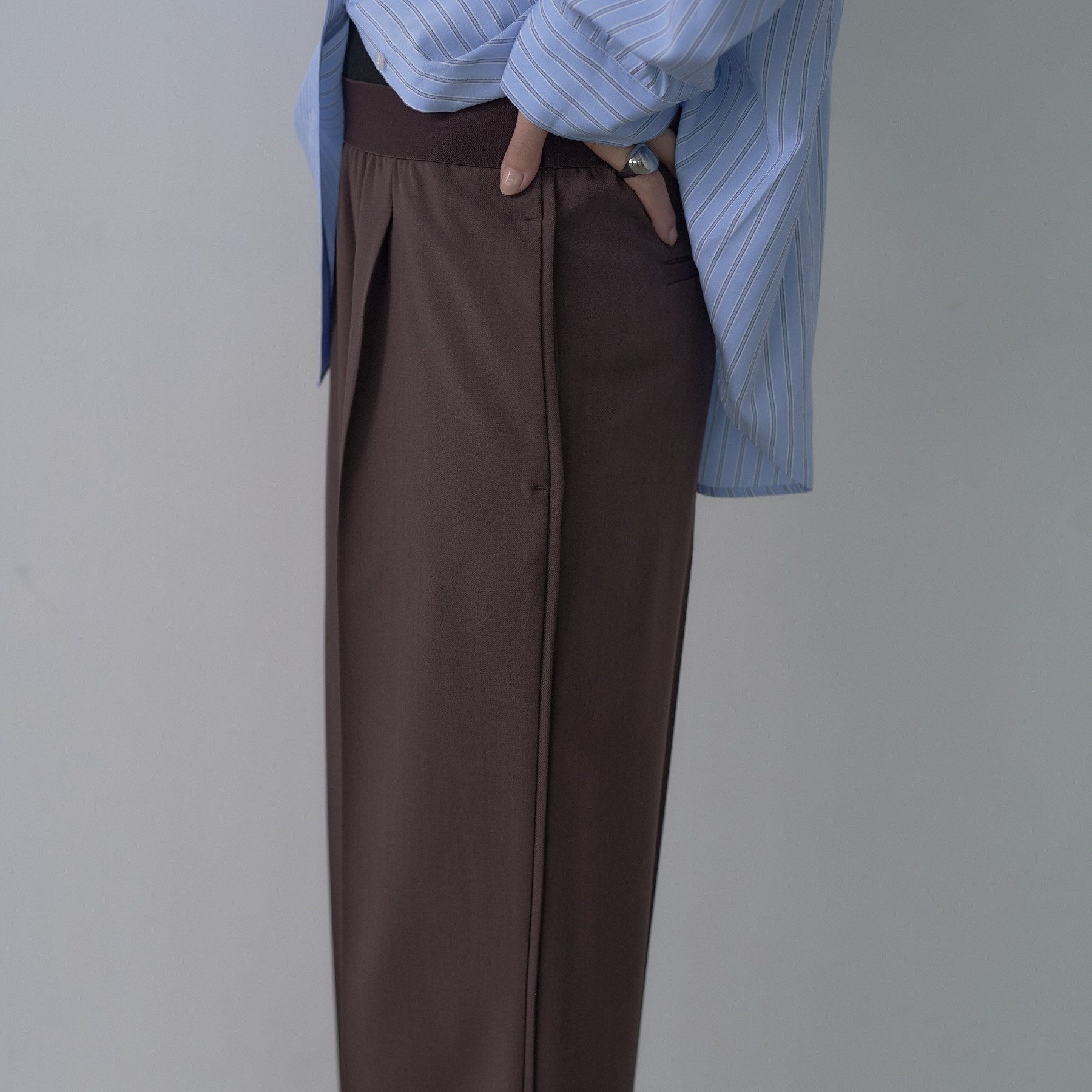 ギャレスト GALLEST 【セットアップ対応】イージーストレートワイドパンツ【カセット服／オケージョン／通勤】 （ブラック(019)） ブラック(019)