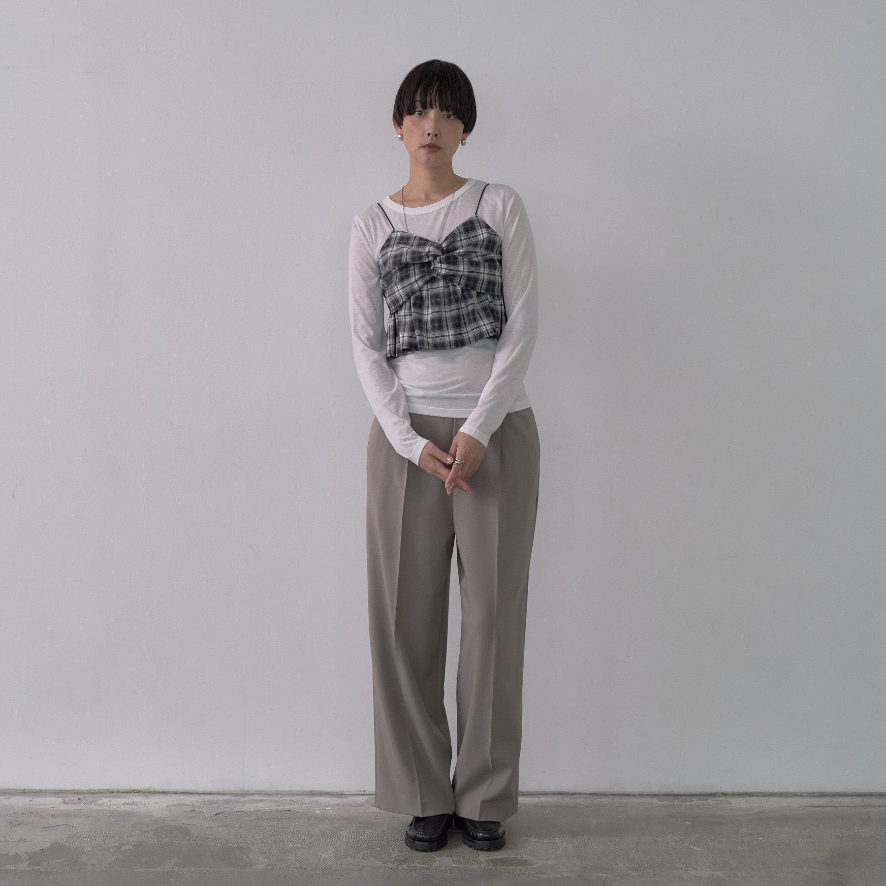 ギャレスト GALLEST 【セットアップ対応】イージーストレートワイドパンツ【カセット服／オケージョン／通勤】 （ブラック(019)） ブラック(019)