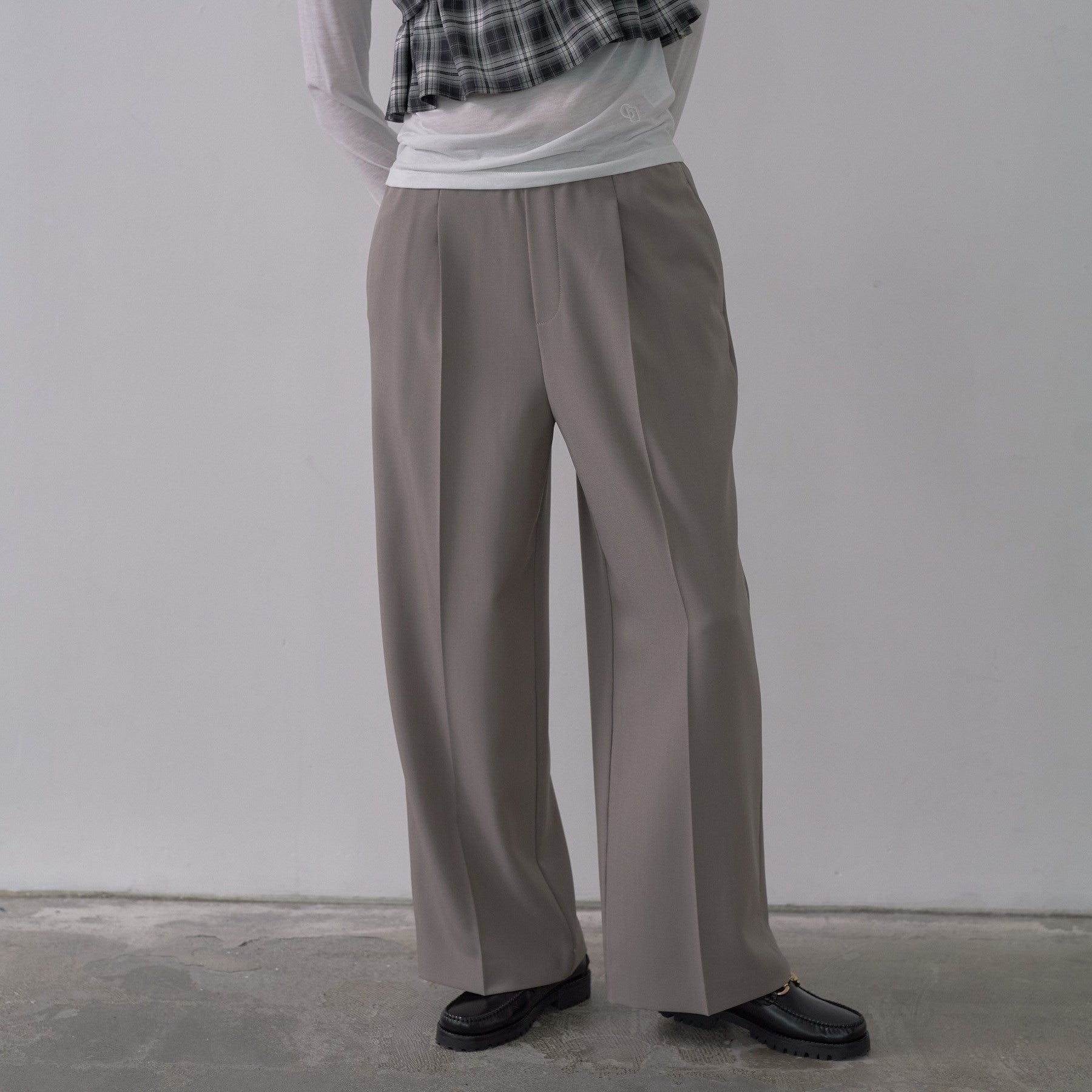 ギャレスト GALLEST 【セットアップ対応】イージーストレートワイドパンツ【カセット服／オケージョン／通勤】 （ベージュ(052)） ベージュ(052)