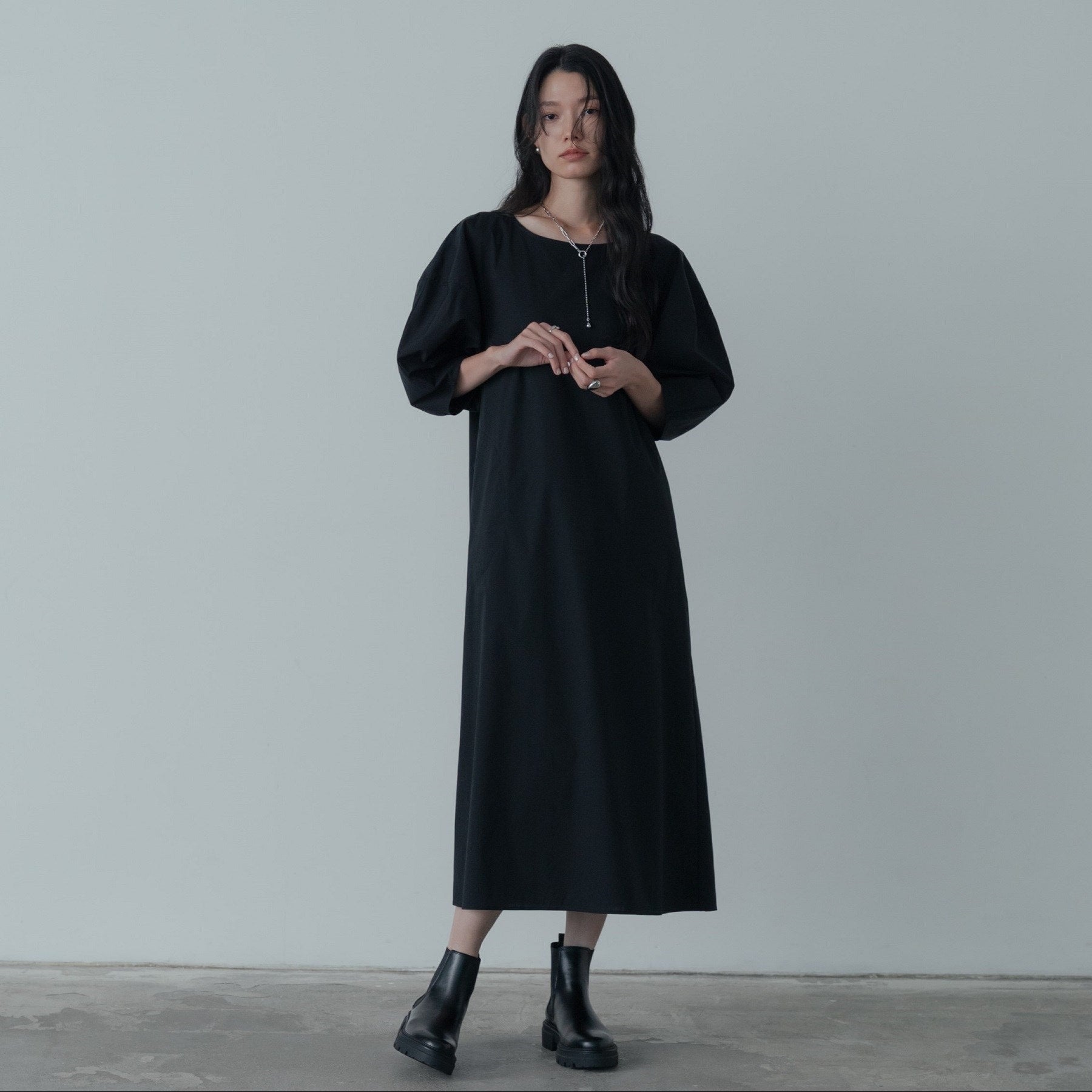 ギャレスト GALLEST フォルムスリーブワンピース （グレー(012)） グレー(012)