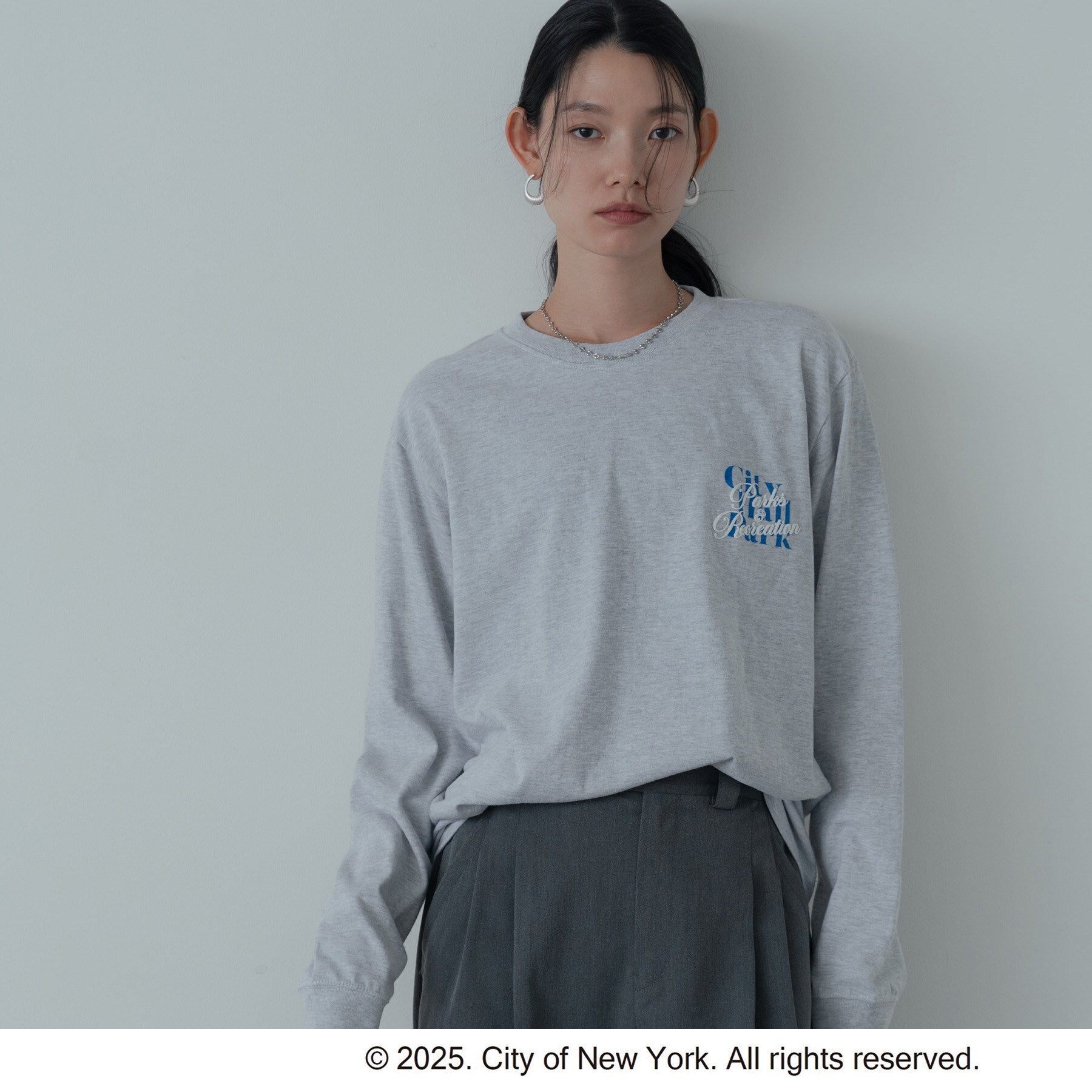 ギャレスト GALLEST 【GOOD ROCK SPEED】NYC／Parks ＆ Recreation LS TーSHIRT （ライトグレー(011)） ライトグレー(011)
