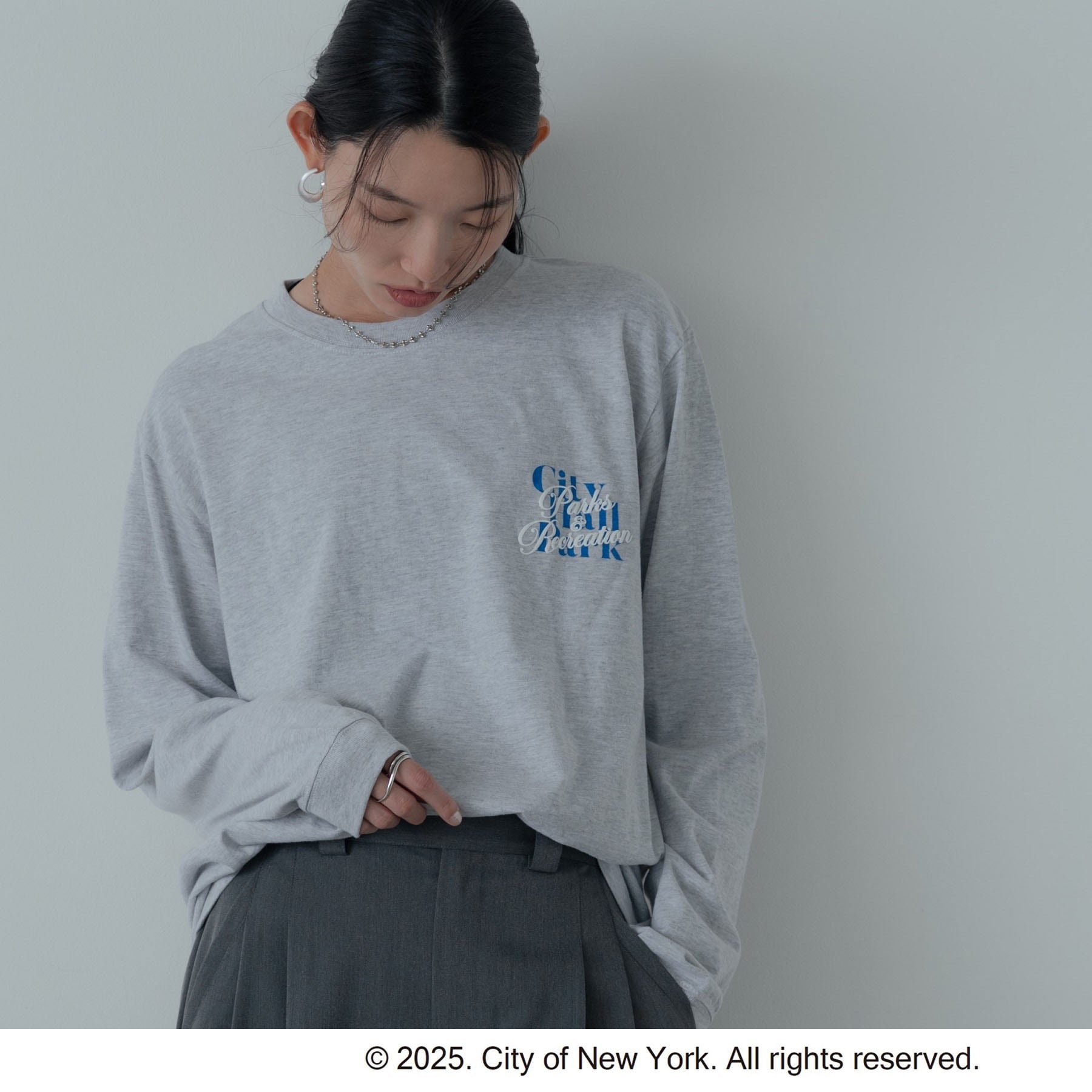 ギャレスト GALLEST 【GOOD ROCK SPEED】NYC／Parks ＆ Recreation LS TーSHIRT （ライトグレー(011)） ライトグレー(011)