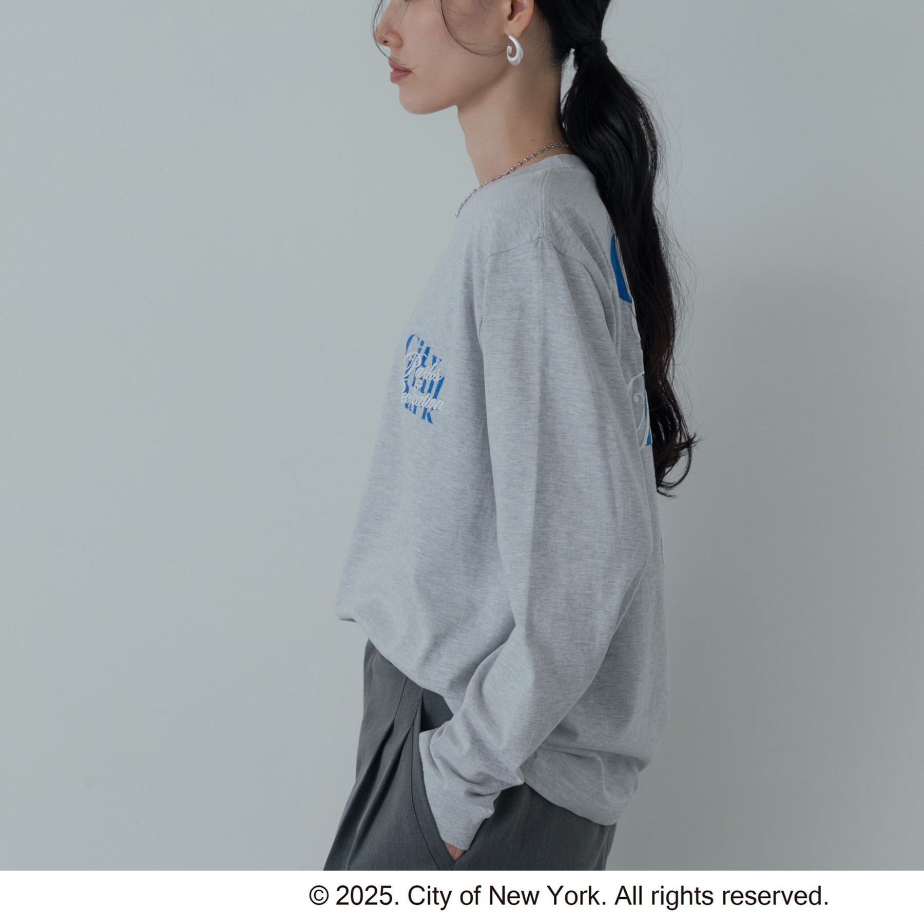 ギャレスト GALLEST 【GOOD ROCK SPEED】NYC／Parks ＆ Recreation LS TーSHIRT （ライトグレー(011)） ライトグレー(011)