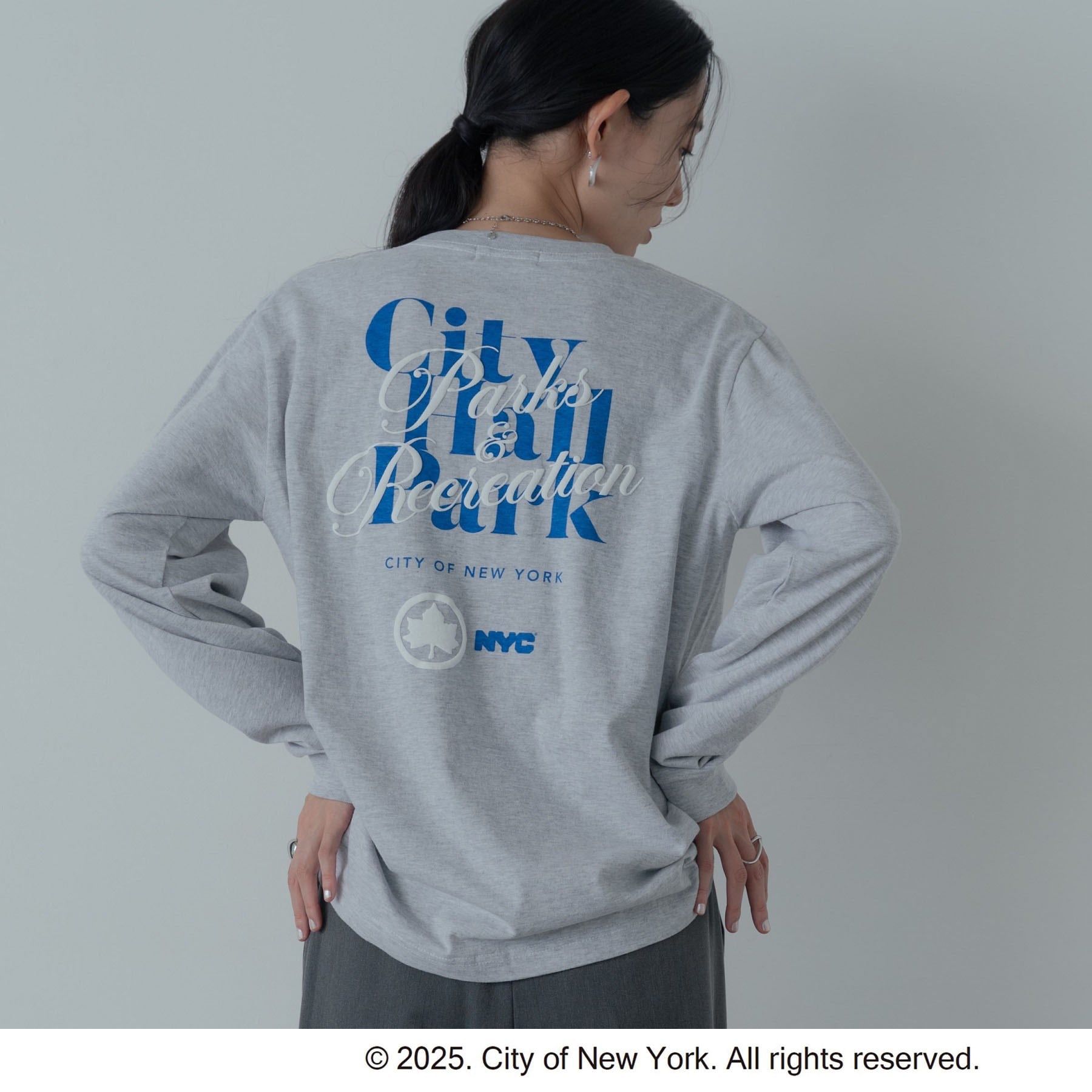 ギャレスト GALLEST 【GOOD ROCK SPEED】NYC／Parks ＆ Recreation LS TーSHIRT （ライトグレー(011)） ライトグレー(011)