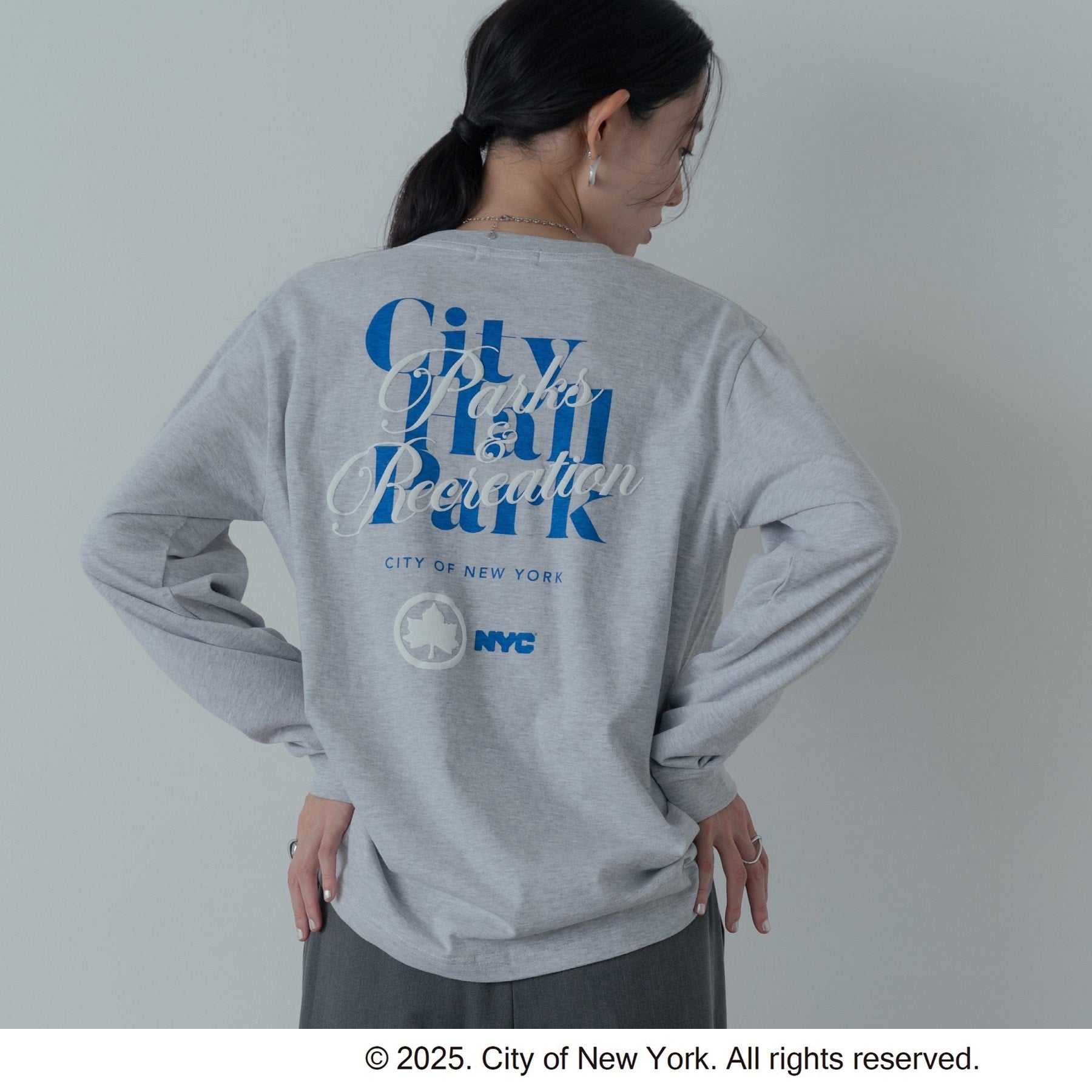 ギャレスト GALLEST 【GOOD ROCK SPEED】NYC／Parks ＆ Recreation LS TーSHIRT （ライトグレー(011)） ライトグレー(011)