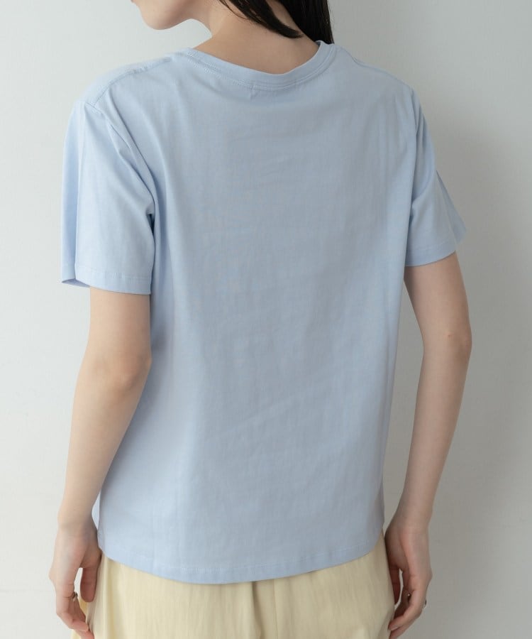 ギャレスト GALLEST メッセージプリントクルーネックTシャツ （サックスブルー(090)） サックスブルー(090)
