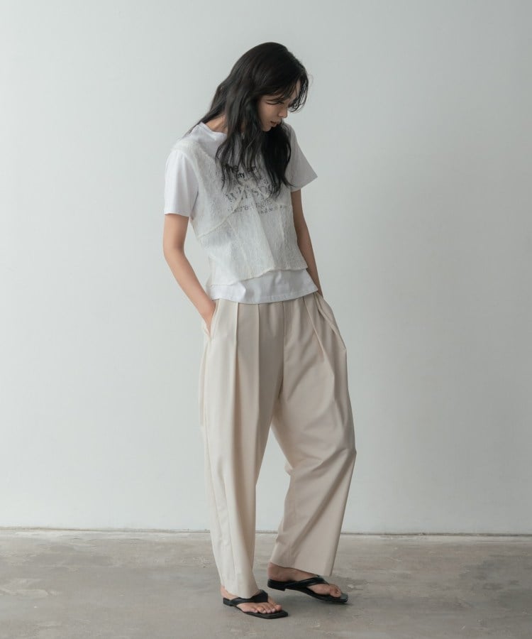 ギャレスト GALLEST メッセージプリントクルーネックTシャツ （サックスブルー(090)） サックスブルー(090)