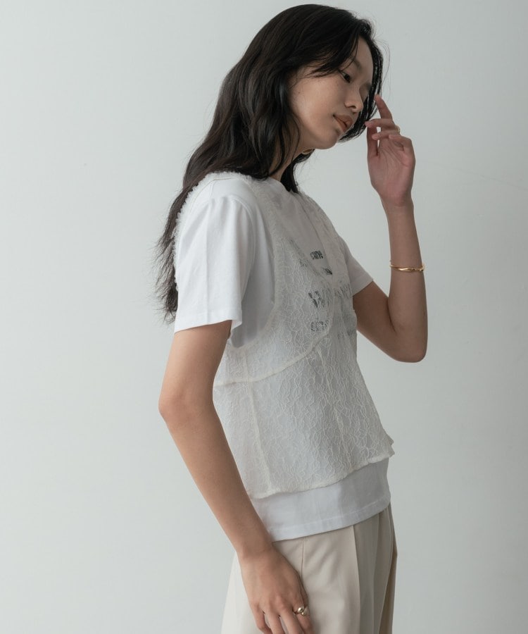 ギャレスト GALLEST メッセージプリントクルーネックTシャツ （サックスブルー(090)） サックスブルー(090)