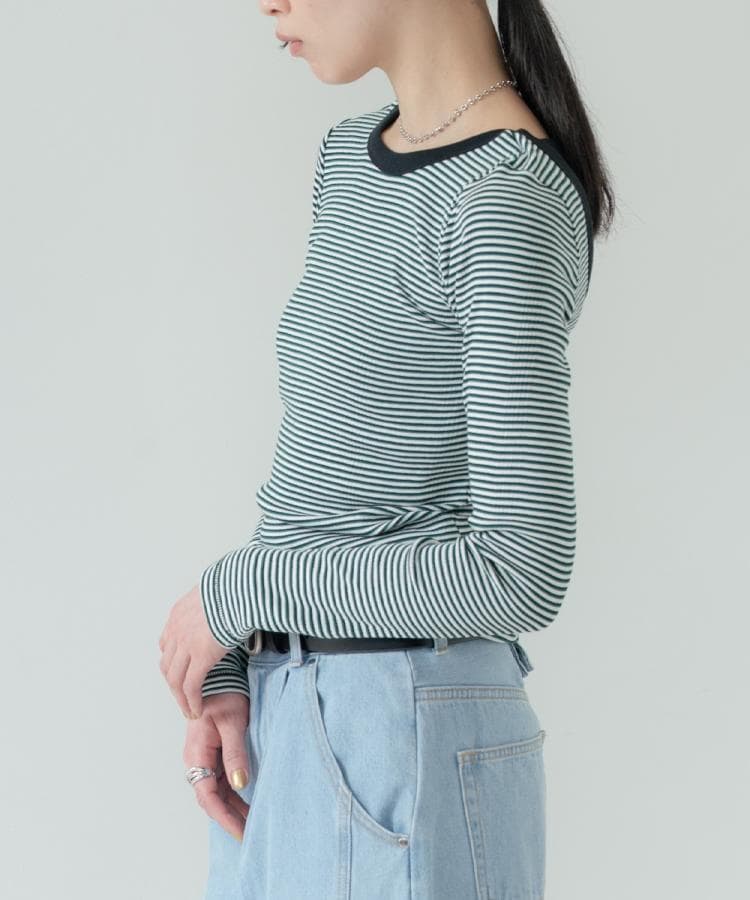 ギャレスト GALLEST 【beautiful people】Miller doubleーfront long Tーshirt （ブラウン(344)） ブラウン(344)