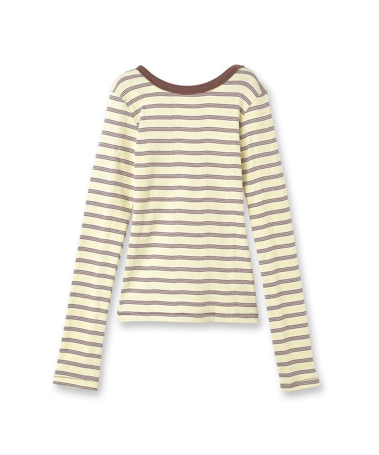 ギャレスト GALLEST 【beautiful people】Miller doubleーfront long Tーshirt （ブラウン(344)） ブラウン(344)