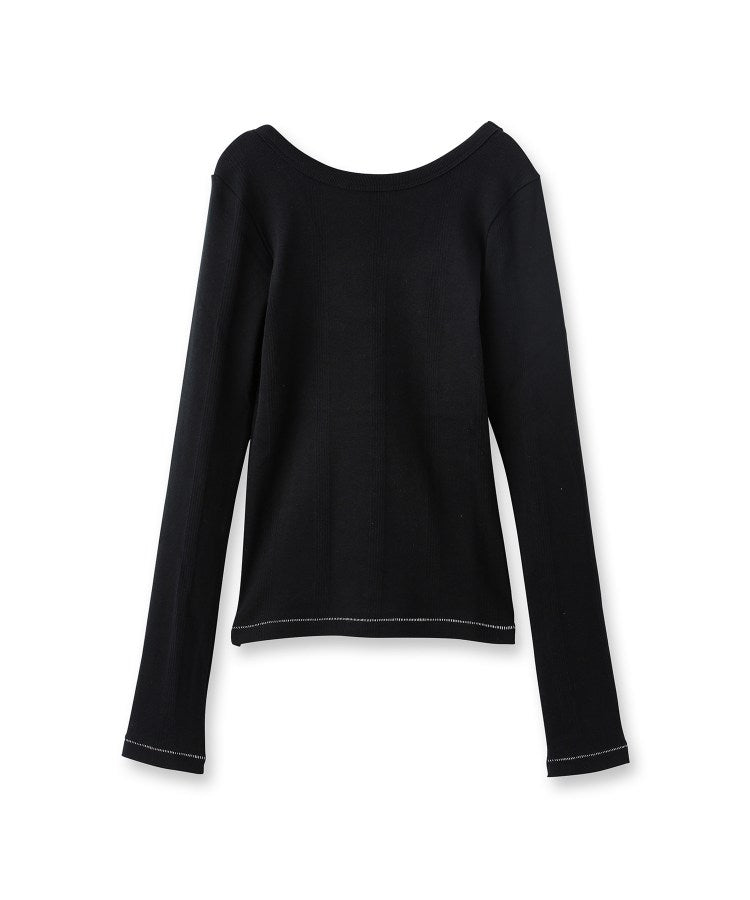ギャレスト GALLEST 【beautiful people】Miller doubleーfront long Tーshirt （ブラック(019)） ブラック(019)