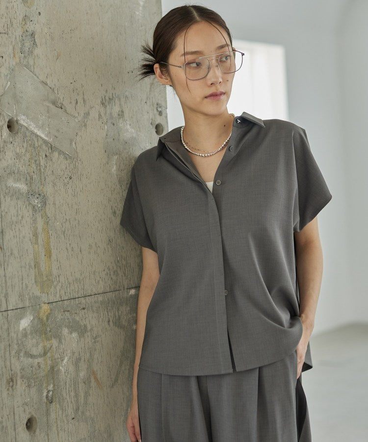 ギャレスト GALLEST Comfy SET UP｜フレアスリーブブラウス【セットアップ対応／通勤／カセット服】 （ブルー(091)） ブルー(091)