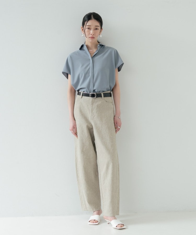 ギャレスト GALLEST Comfy SET UP｜フレアスリーブブラウス【セットアップ対応／通勤／カセット服】 （ブルー(091)） ブルー(091)
