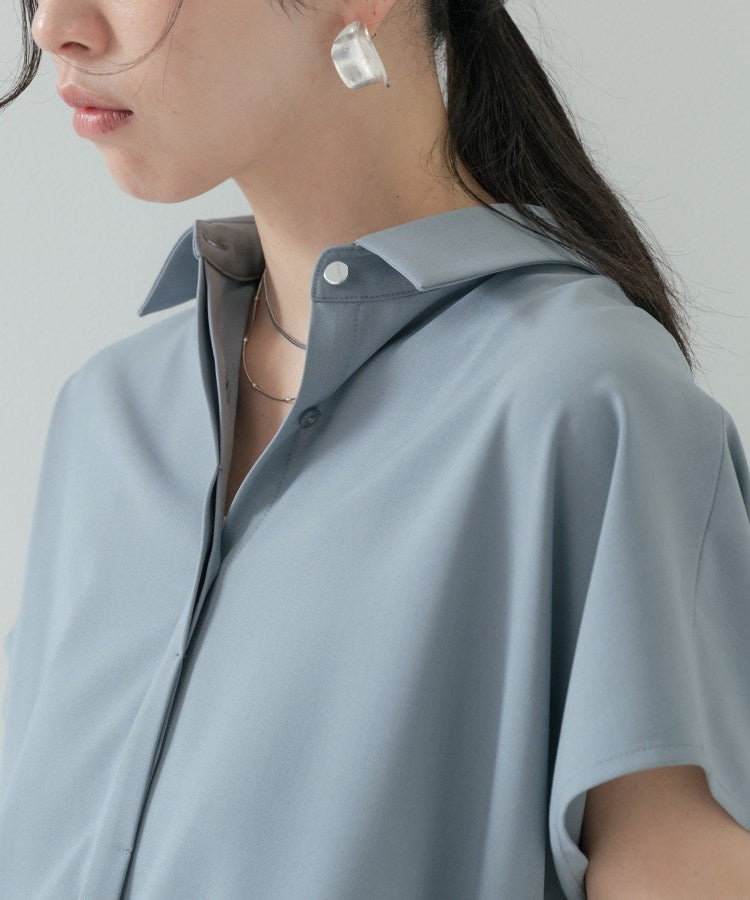 ギャレスト GALLEST Comfy SET UP｜フレアスリーブブラウス【セットアップ対応／通勤／カセット服】 （ブルー(091)） ブルー(091)