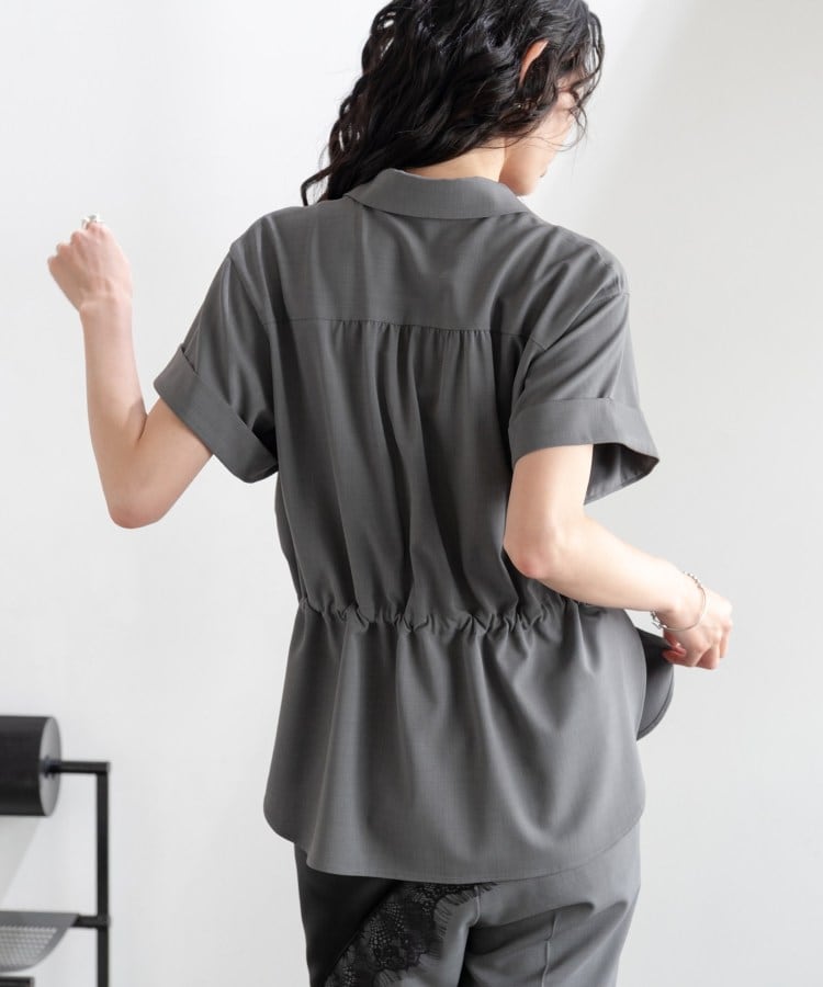 ギャレスト GALLEST Comfy SET UP｜サファリシャツ【セットアップ対応／通勤／カセット服／接触冷感／UVカット】 （チャコールグレー(613)） チャコールグレー(613)