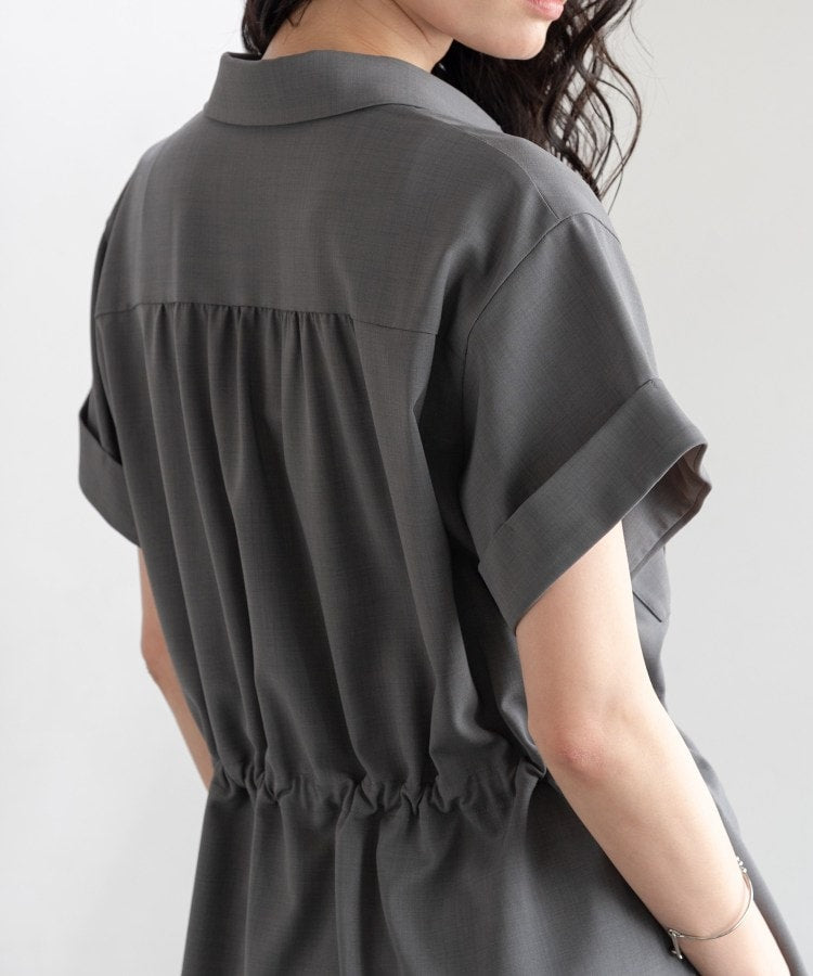 ギャレスト GALLEST Comfy SET UP｜サファリシャツ【セットアップ対応／通勤／カセット服／接触冷感／UVカット】 （チャコールグレー(613)） チャコールグレー(613)