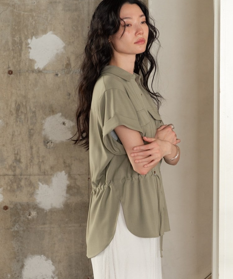 ギャレスト GALLEST Comfy SET UP｜サファリシャツ【セットアップ対応／通勤／カセット服／接触冷感／UVカット】 （チャコールグレー(613)） チャコールグレー(613)