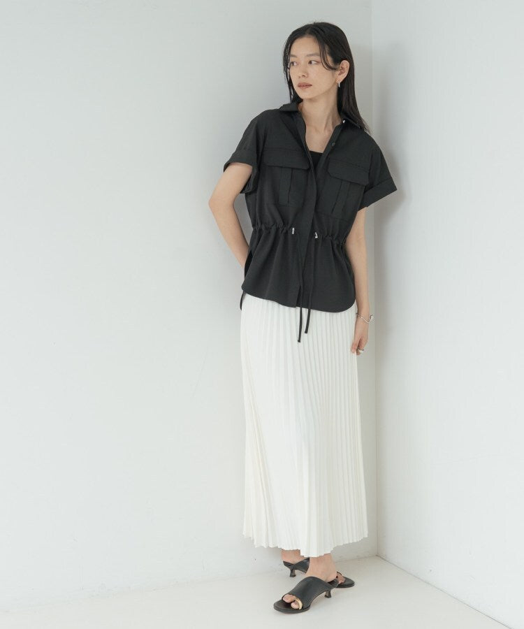 ギャレスト GALLEST Comfy SET UP｜サファリシャツ【セットアップ対応／通勤／カセット服／接触冷感／UVカット】 （チャコールグレー(613)） チャコールグレー(613)