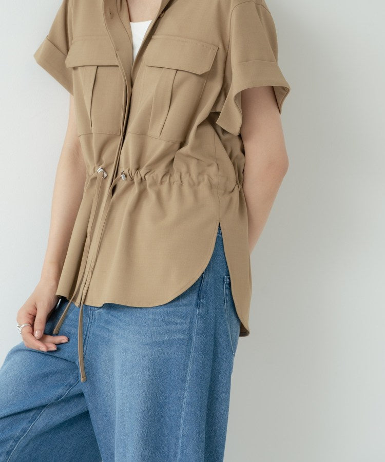 ギャレスト GALLEST Comfy SET UP｜サファリシャツ【セットアップ対応／通勤／カセット服／接触冷感／UVカット】 （チャコールグレー(613)） チャコールグレー(613)