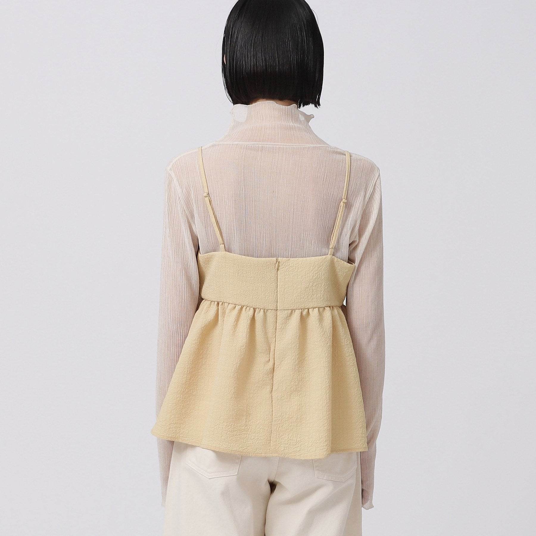 GALLEST Puffy Jacquard Camisole