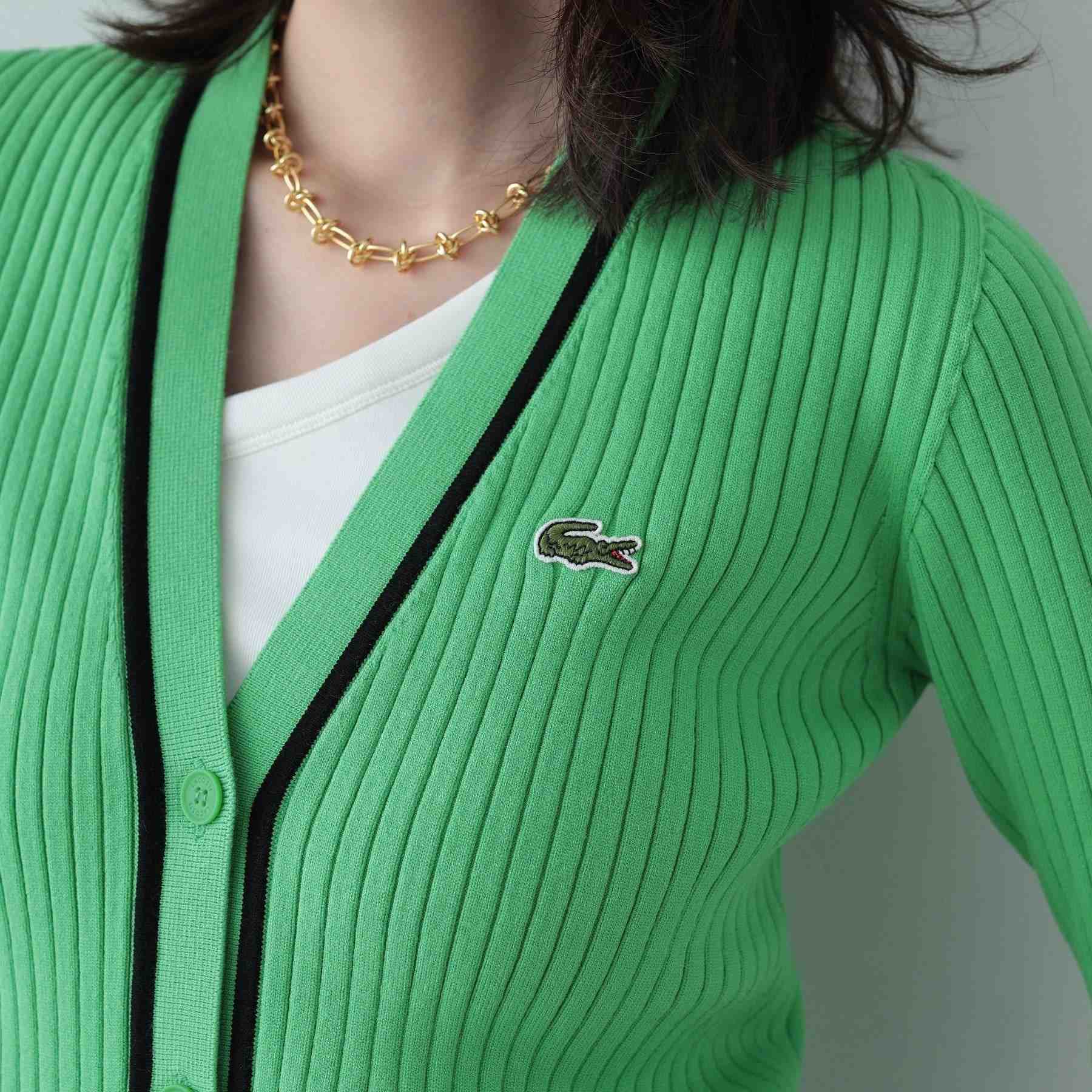 GALLEST 【LACOSTE】 Rib Cardigan