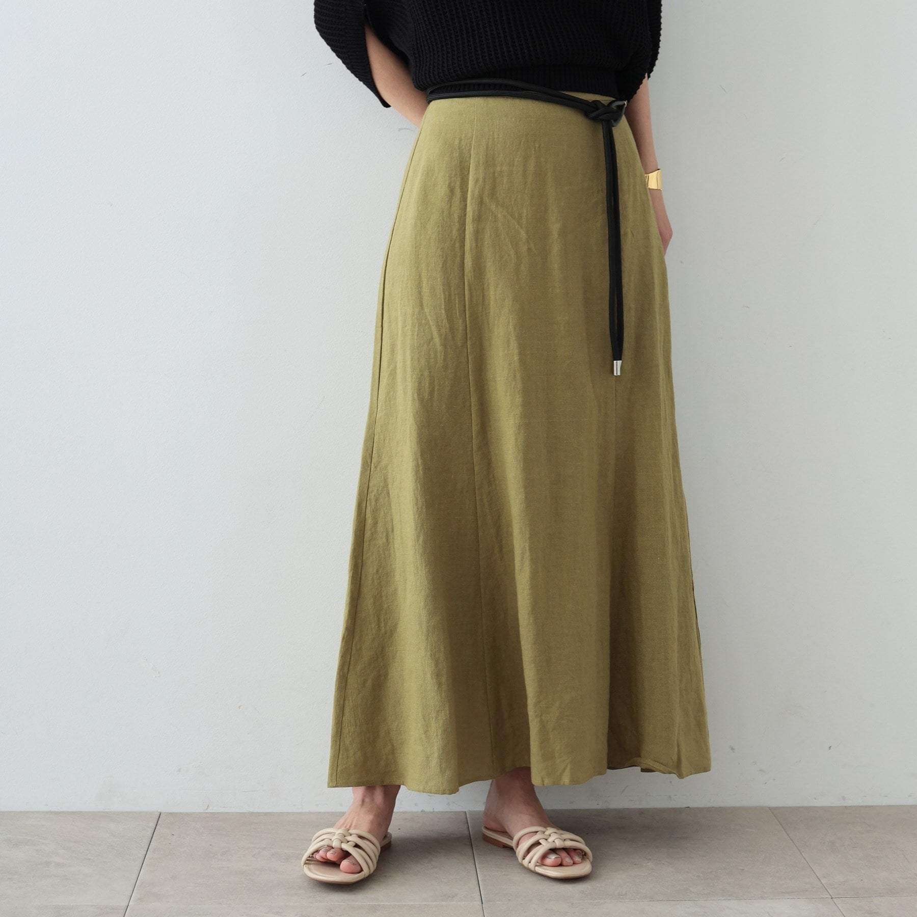 GALLEST Linen Maxi Skirt
