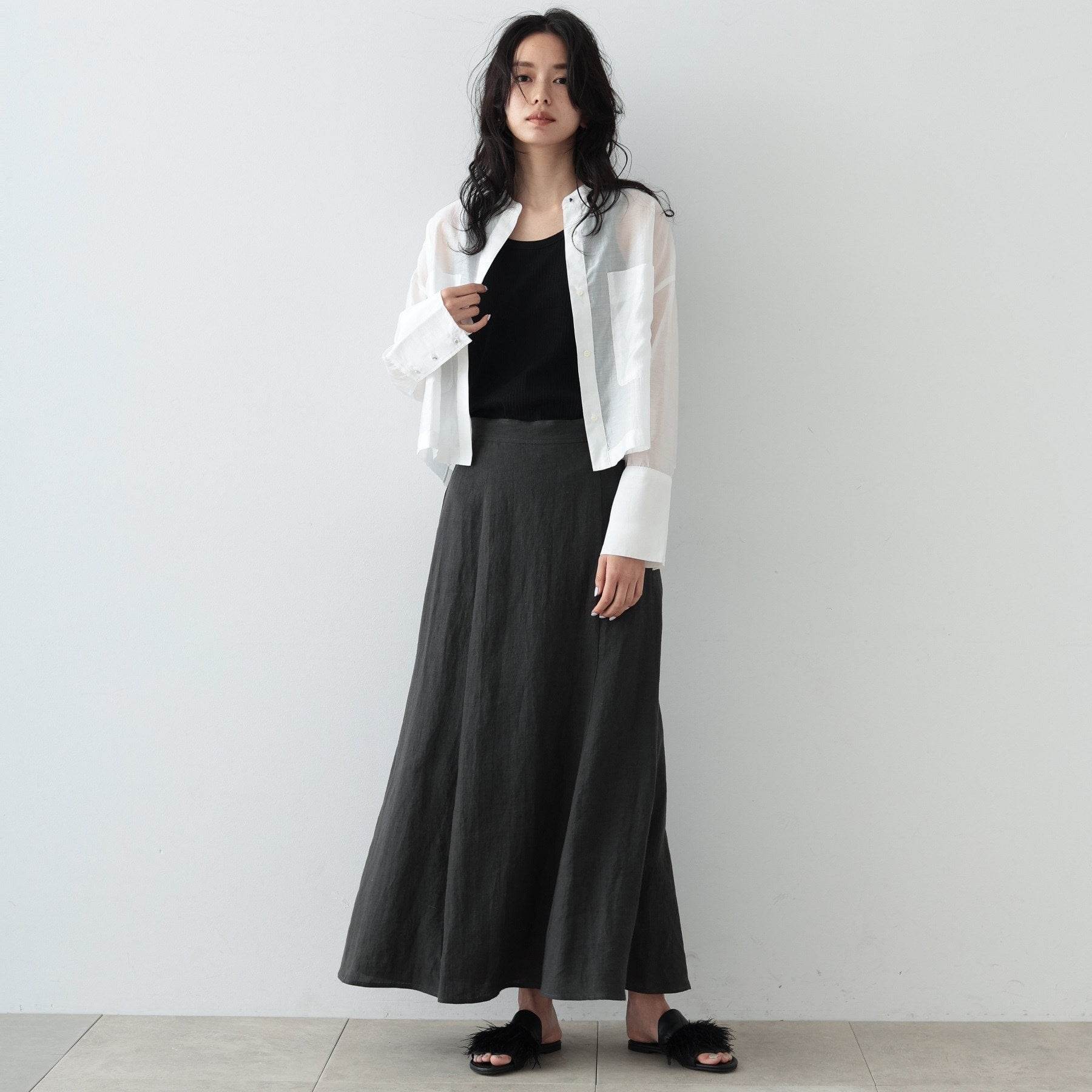 GALLEST Linen Maxi Skirt