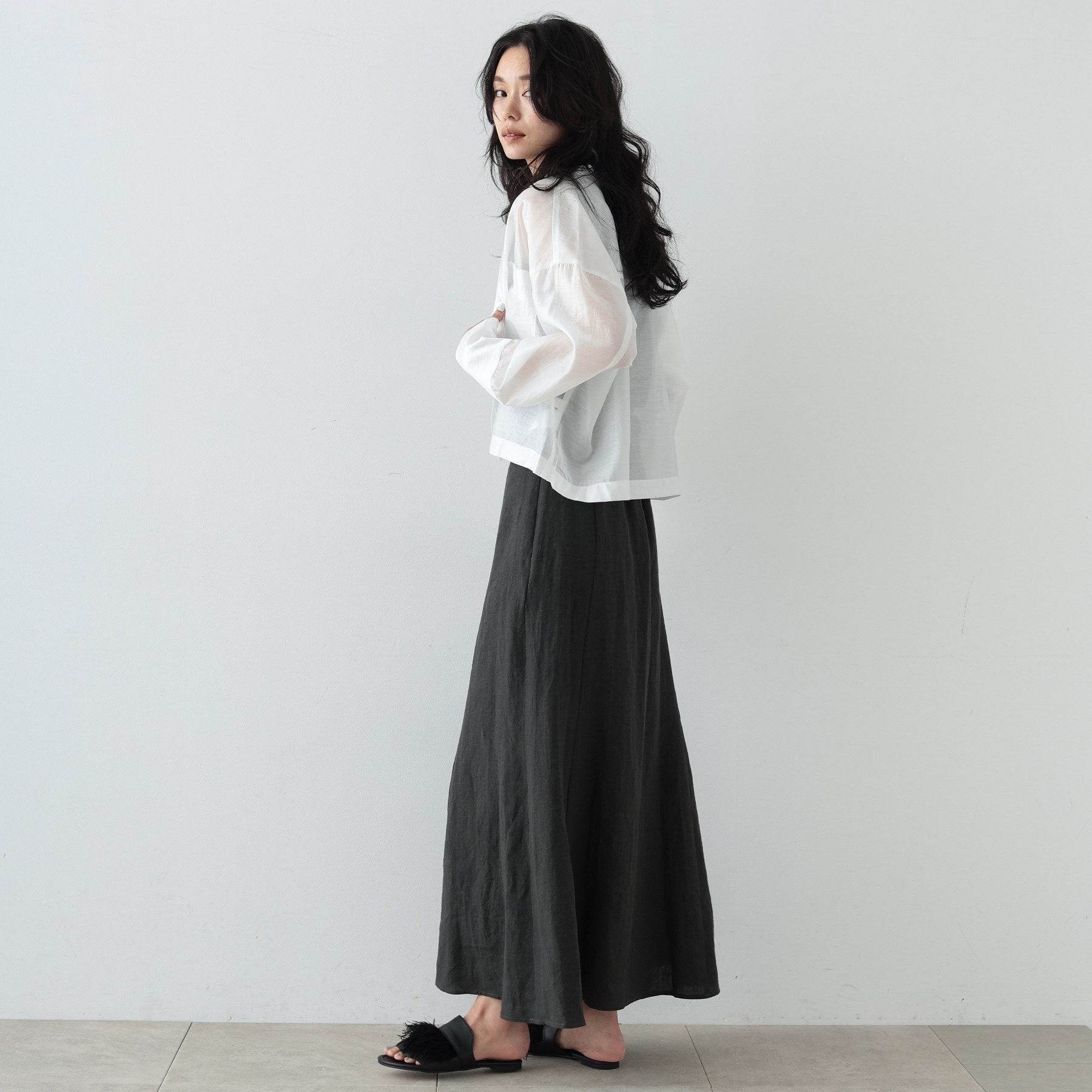 GALLEST Linen Maxi Skirt