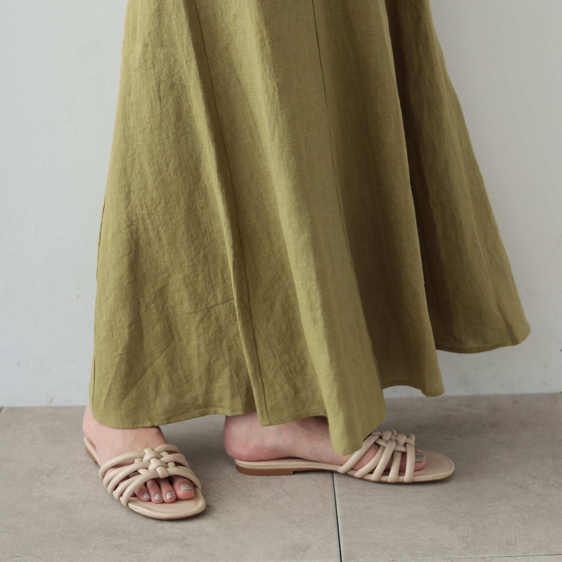 GALLEST Linen Maxi Skirt