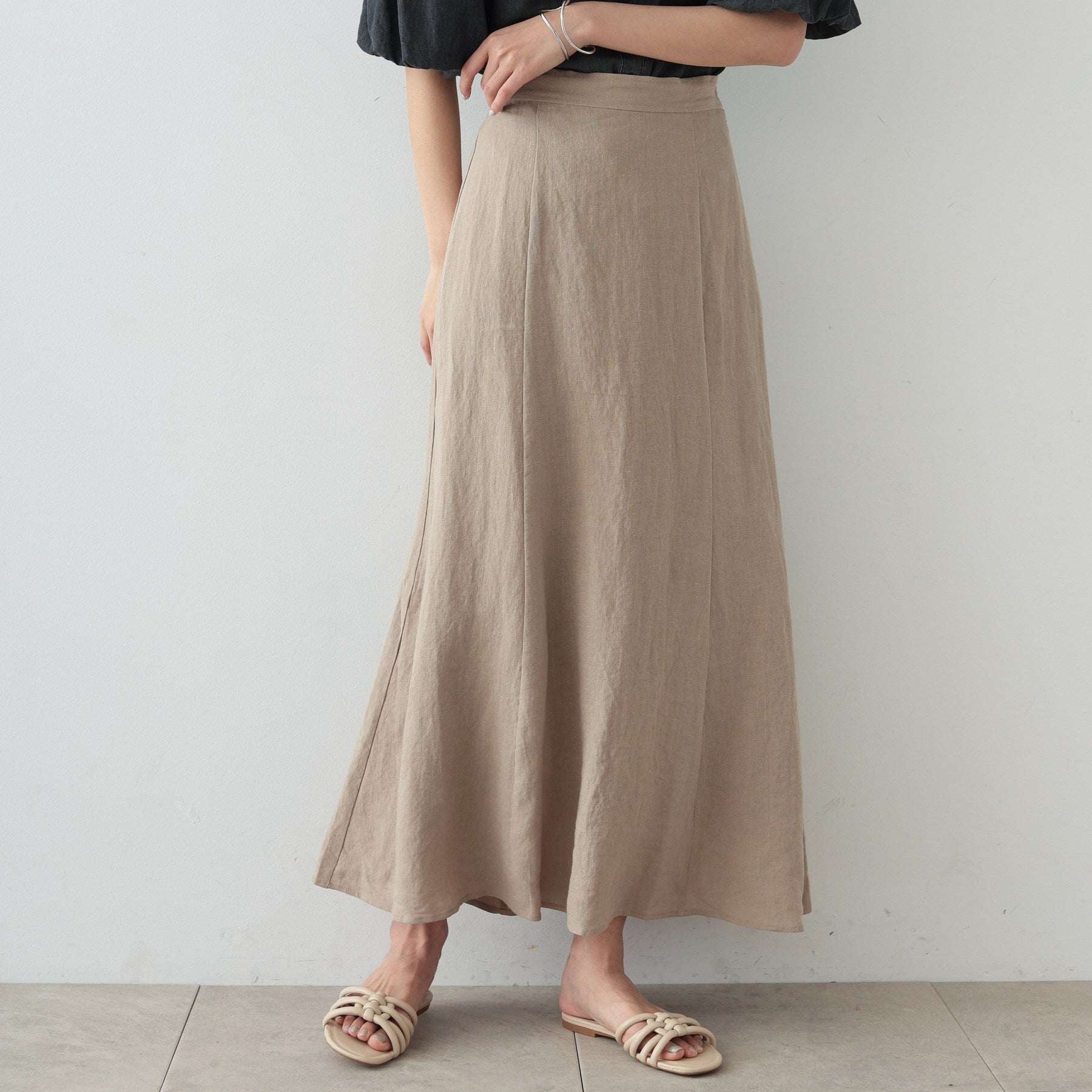 GALLEST Linen Maxi Skirt