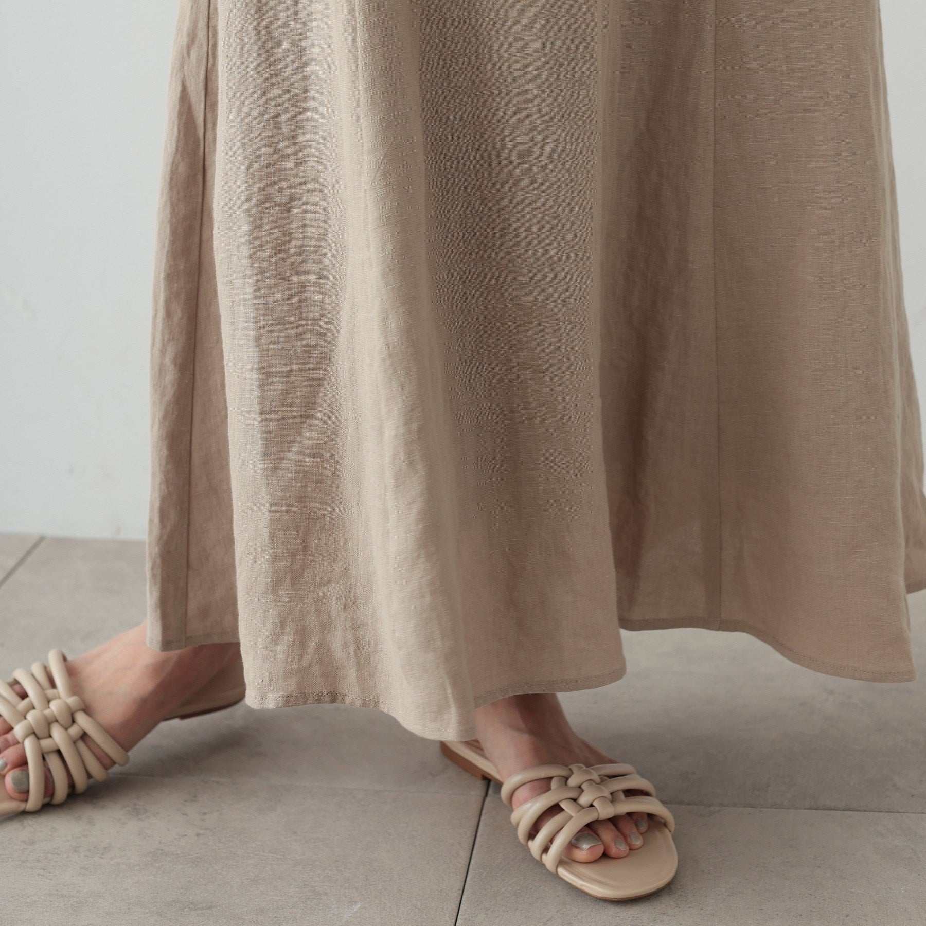 GALLEST Linen Maxi Skirt