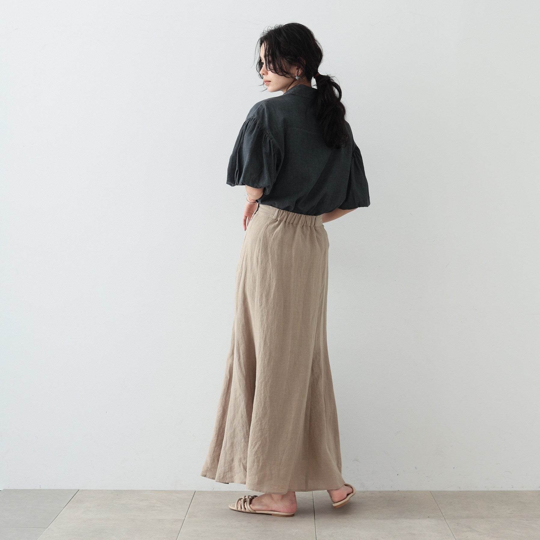 GALLEST Linen Maxi Skirt