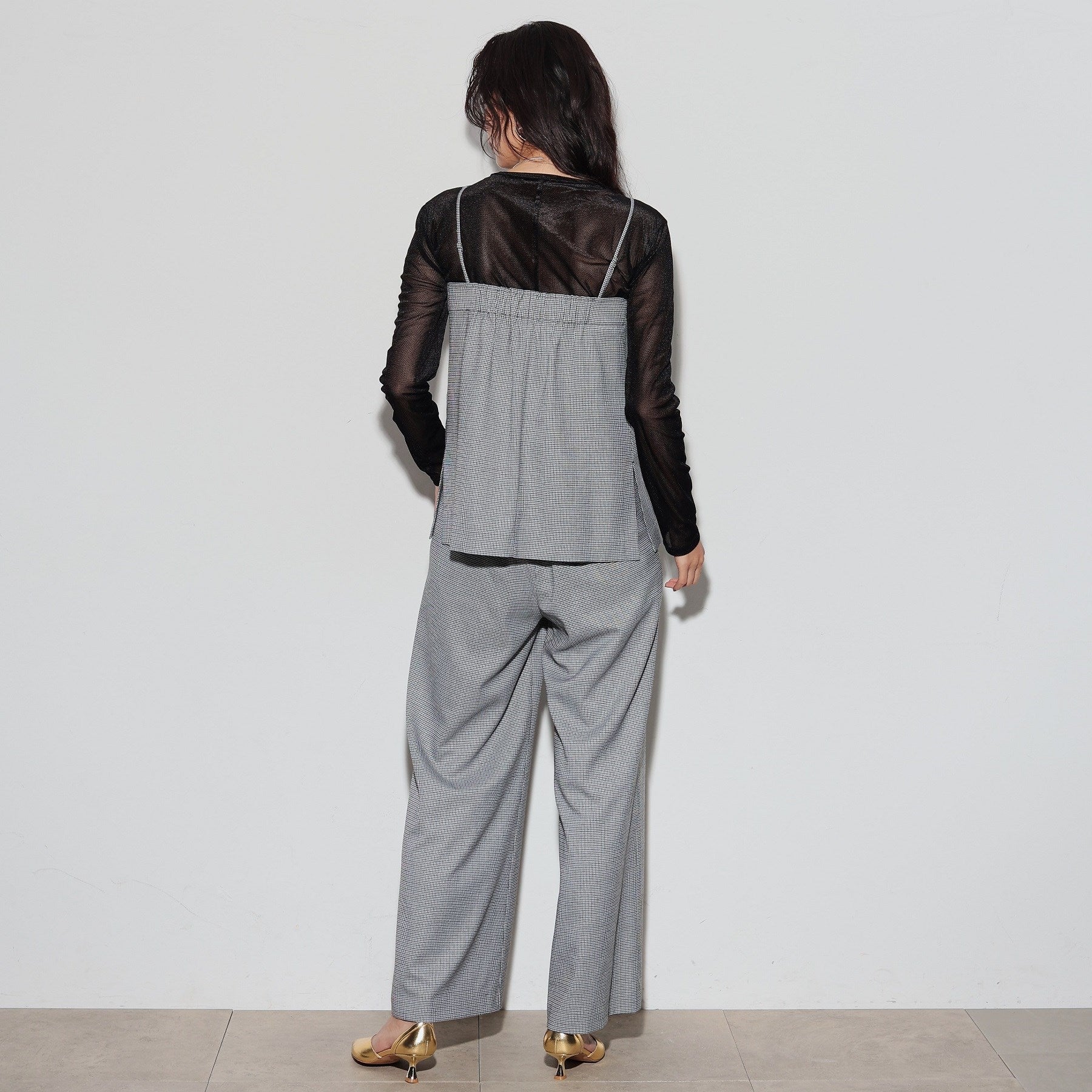 GALLEST Gallett Bear Top Check Gilet