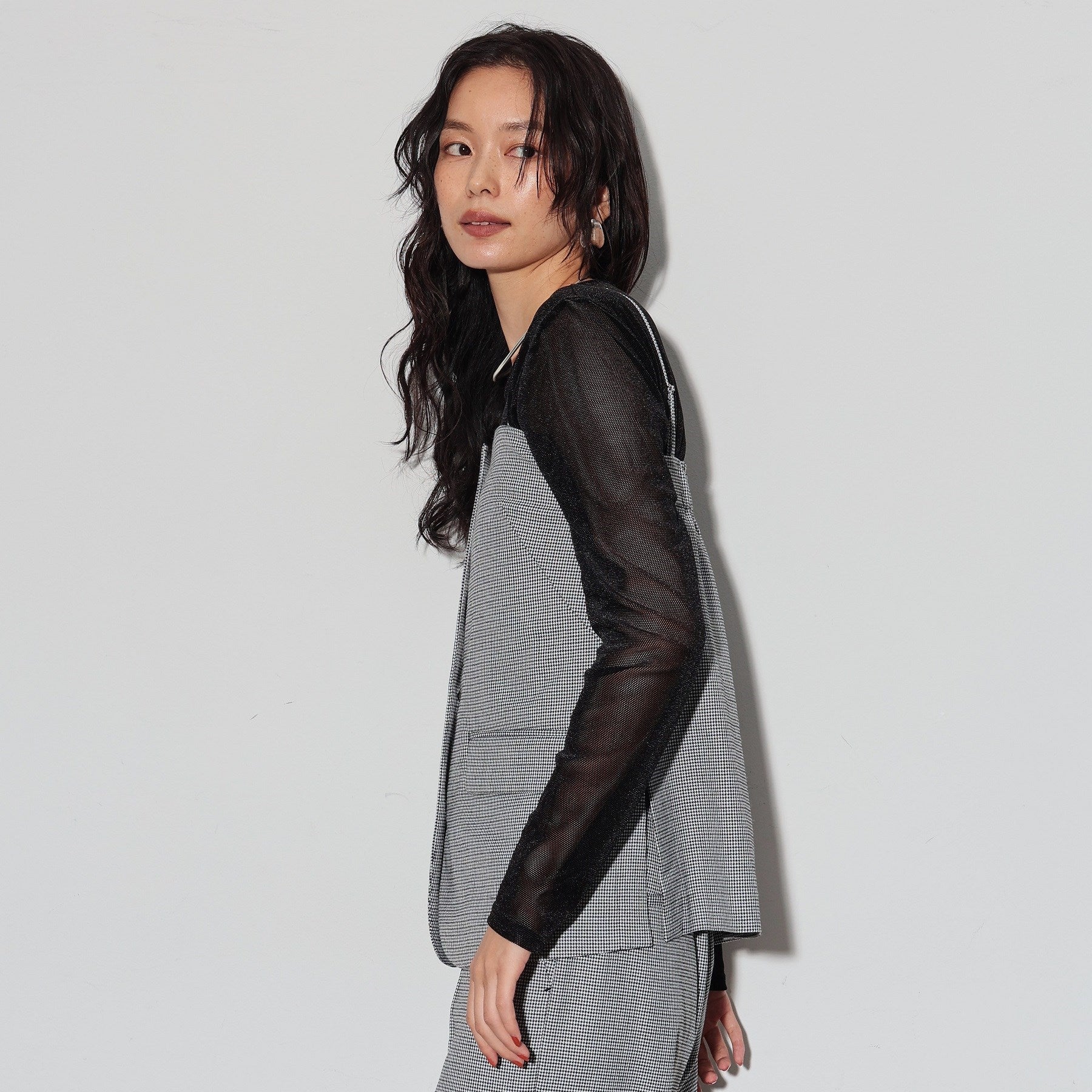 GALLEST Gallett Bear Top Check Gilet