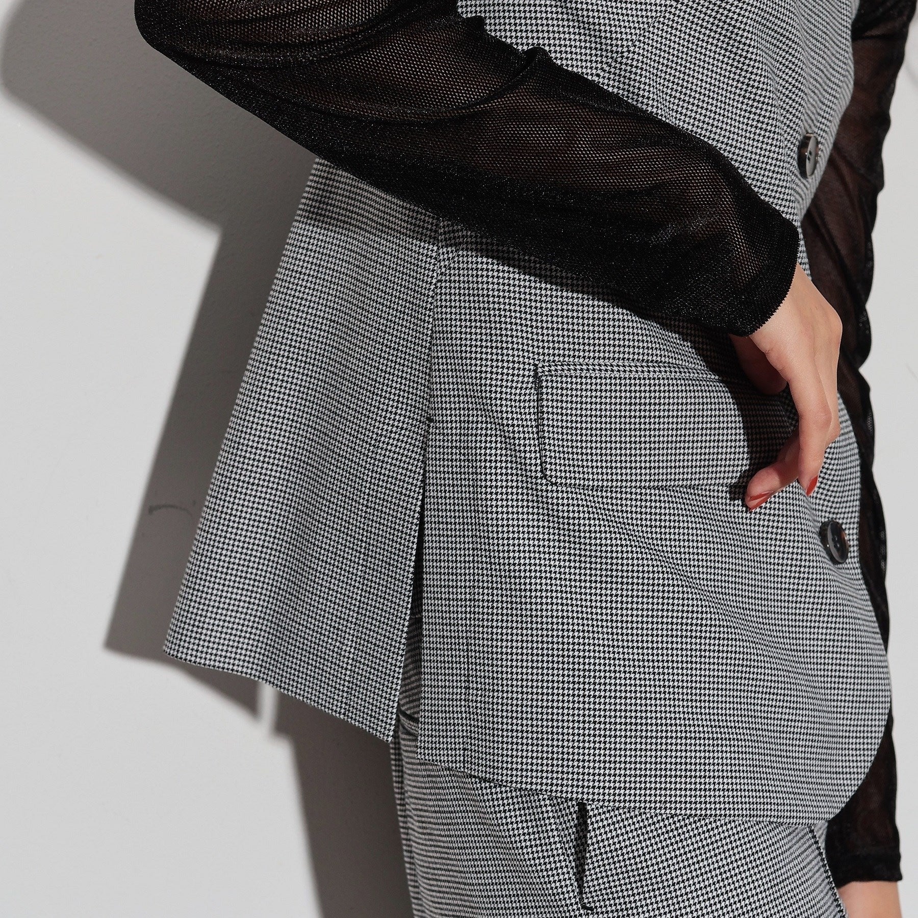 GALLEST Gallett Bear Top Check Gilet