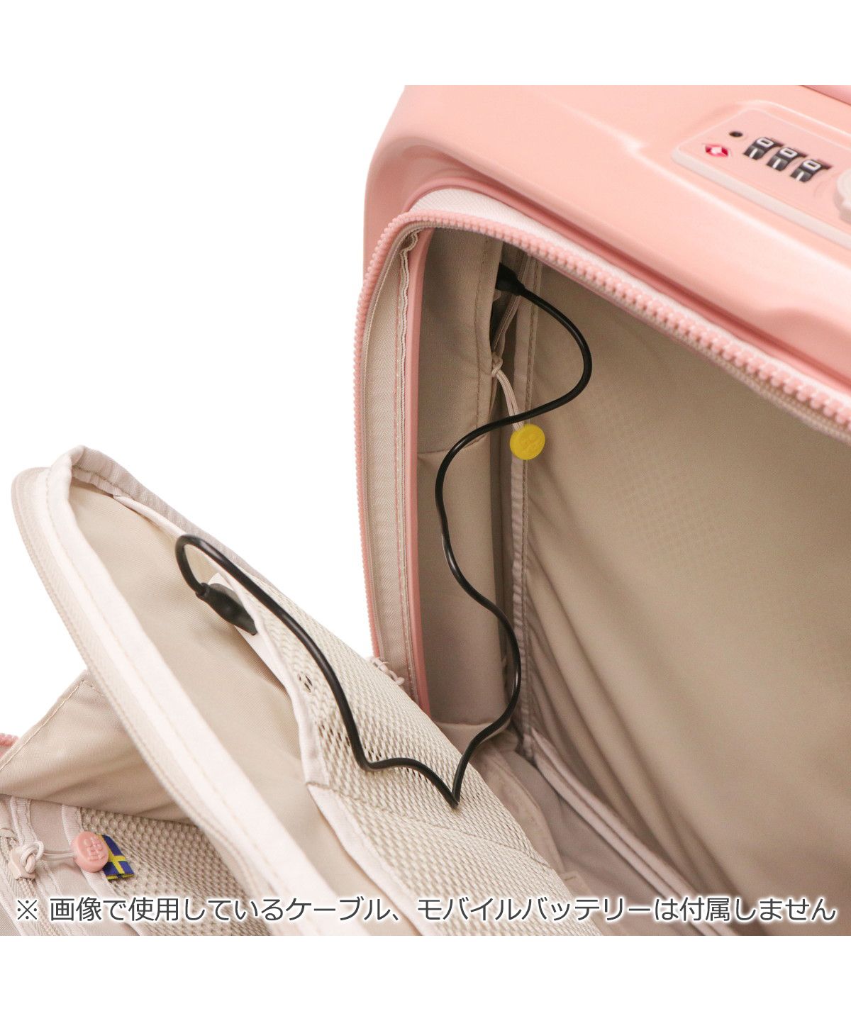 【正規品2年保証】スーツケース 機内持ち込み Sサイズ キャリーケース ストッパー ファスナー 静音 1～2泊 TSロック 4輪 双輪 USBポート フロントオープン 38L Cabin INV111 ブラック