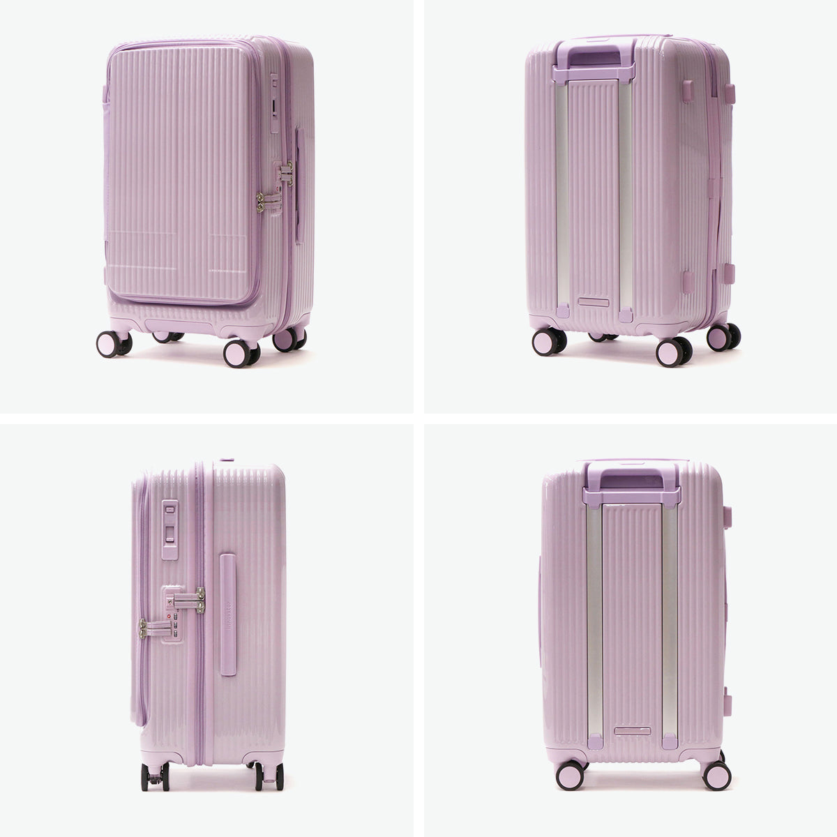 イノベーター innovator 正規品2年保証 スーツケース Mサイズ キャリーケース フロントオープン 軽量 ストッパー付き 静音 TSAロック 4～5泊 Extreme Journey 45L Middle INV550DOR （CharcoalGray） CharcoalGray