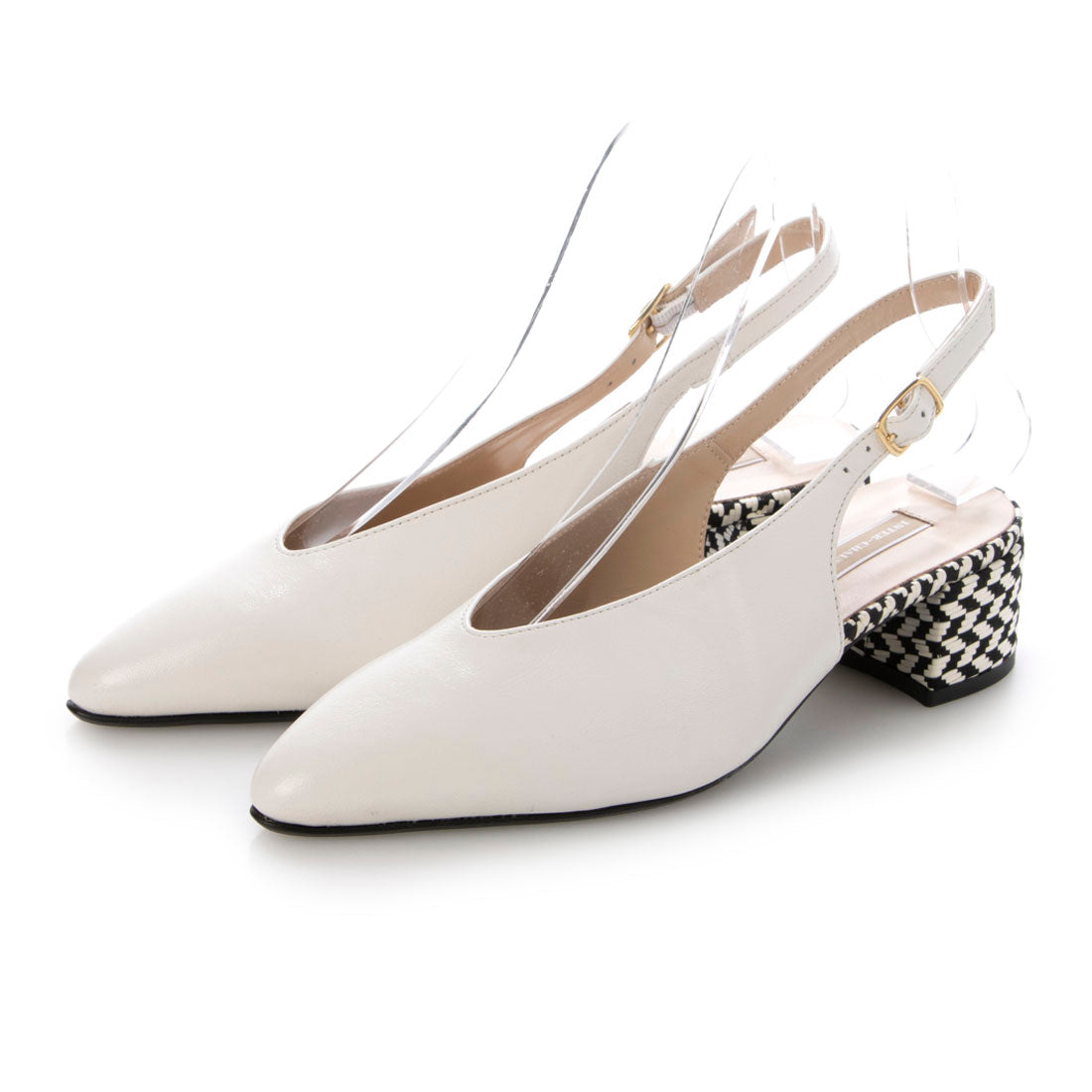 INTER-CHAUSSURES Pointed Toe V-Cut Back Band