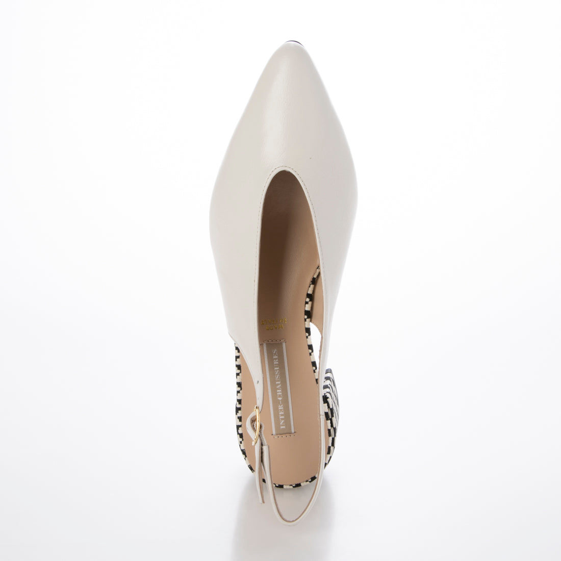 INTER-CHAUSSURES Pointed Toe V-Cut Back Band