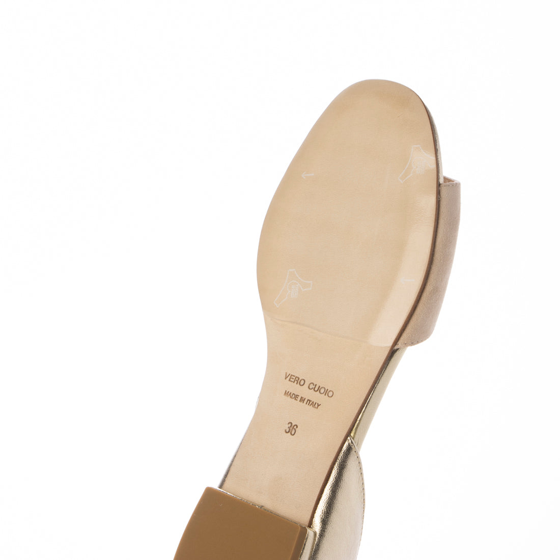 インターショシュール INTER-CHAUSSURES 異素材コンビオープントウパンプス （ベージュコンビ） ベージュコンビ