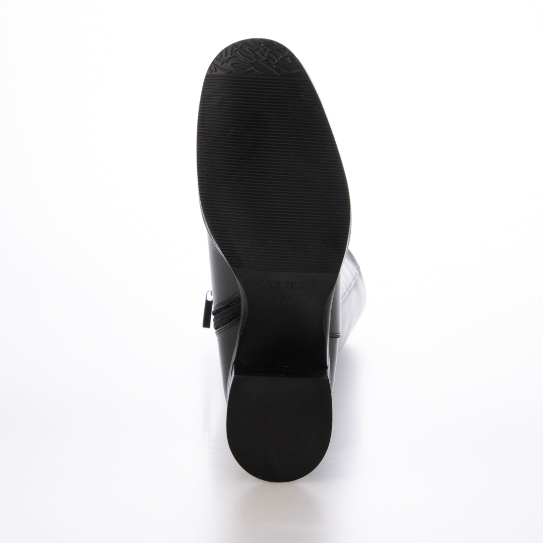 インターショシュール INTER-CHAUSSURES ラウンドトウサイドシームロングブーツ （ブラック） ブラック