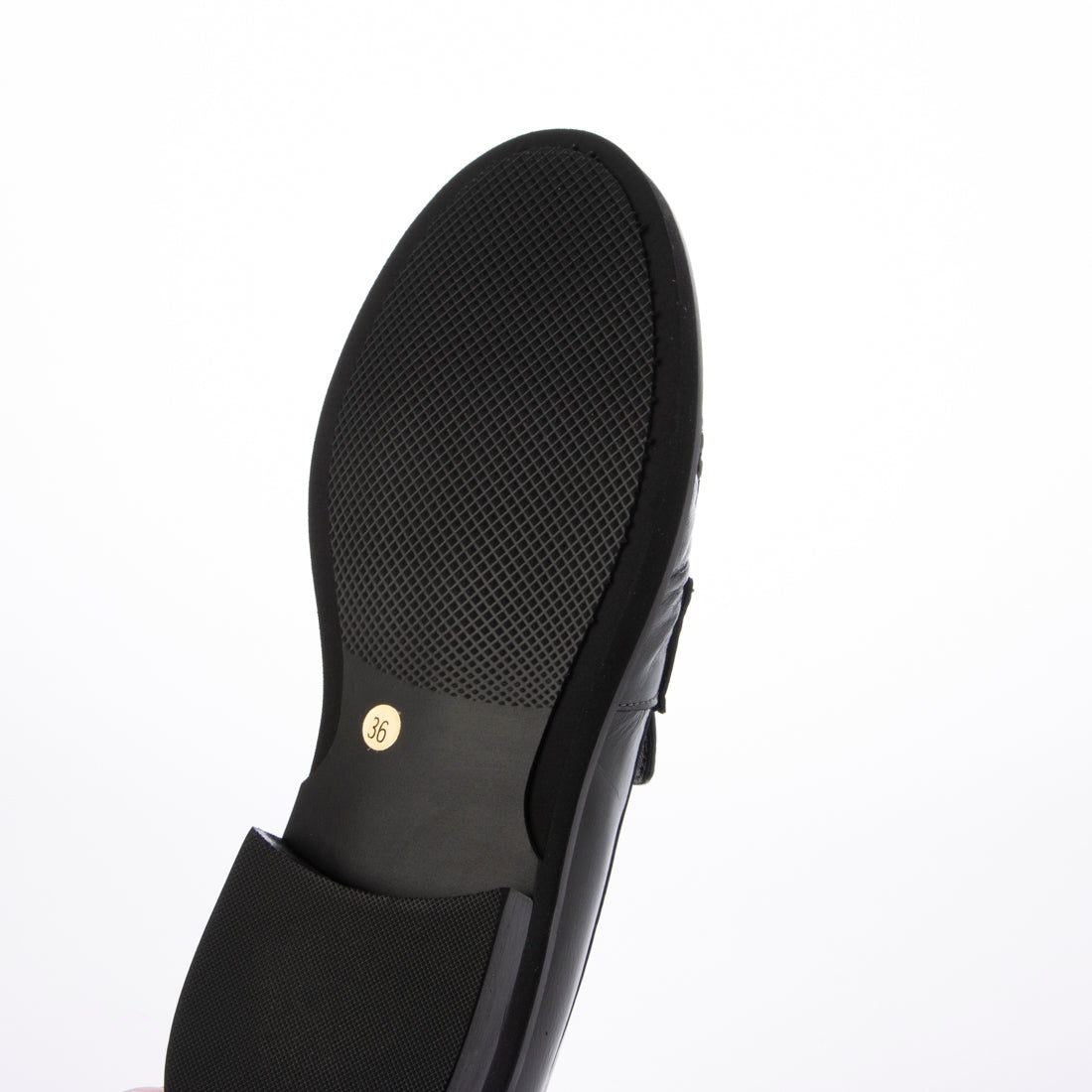 インターショシュール INTER-CHAUSSURES ラウンドトウメタルベルトローファー （グレーエナメル） グレーエナメル