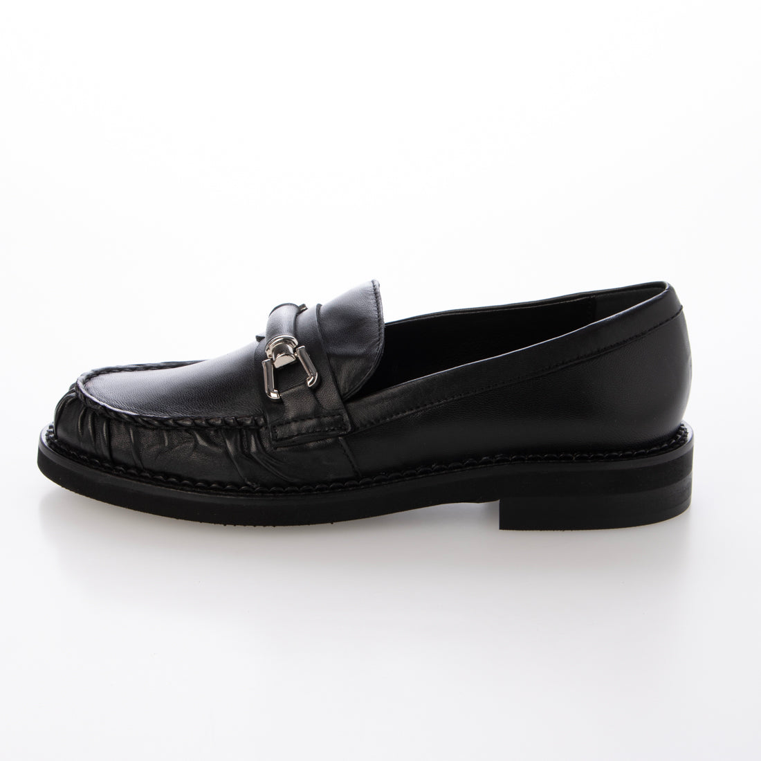 インターショシュール INTER-CHAUSSURES ラウンドトウベーシックローファー （ブラック） ブラック