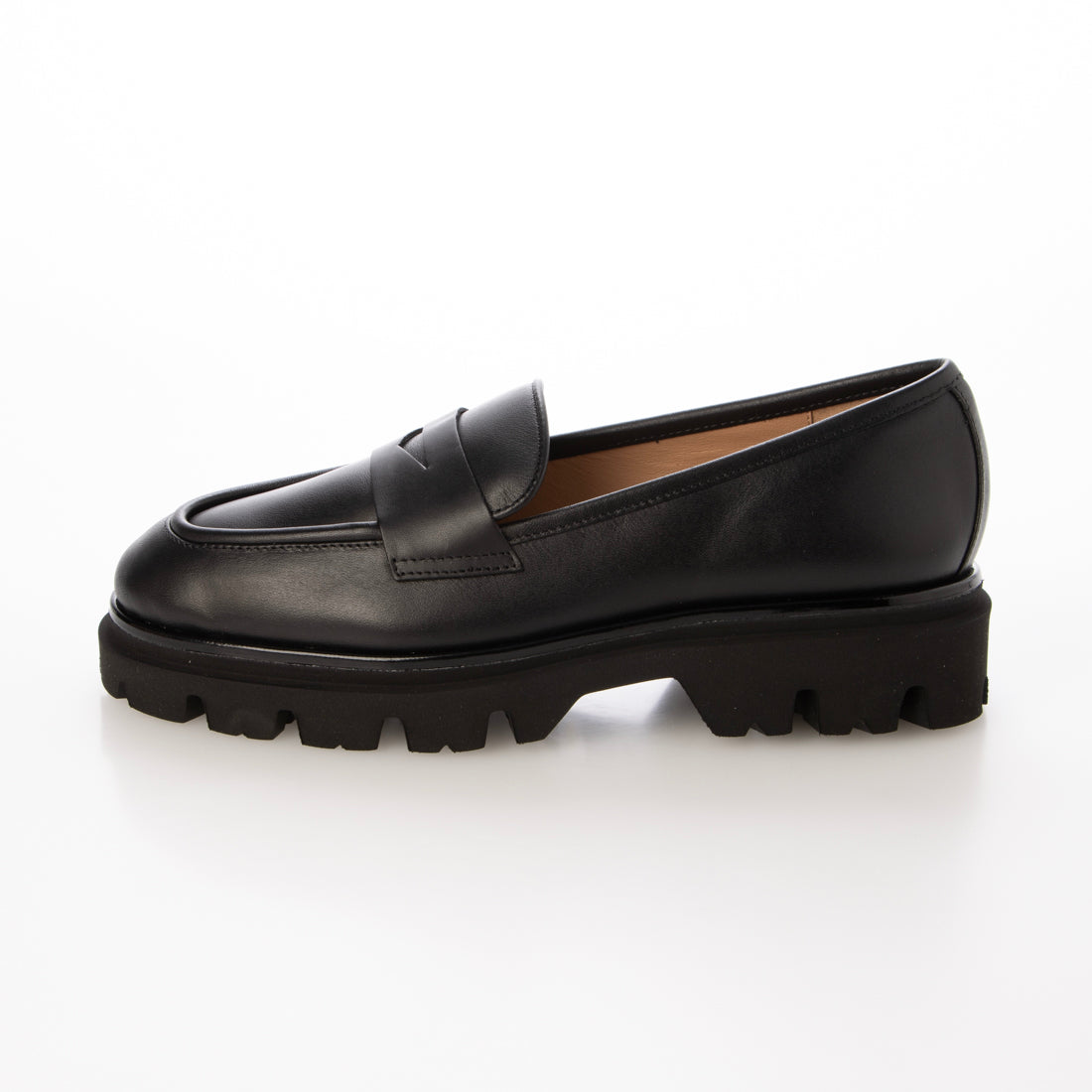 インターショシュール INTER-CHAUSSURES ライトタンクソールローファー （ブラック） ブラック
