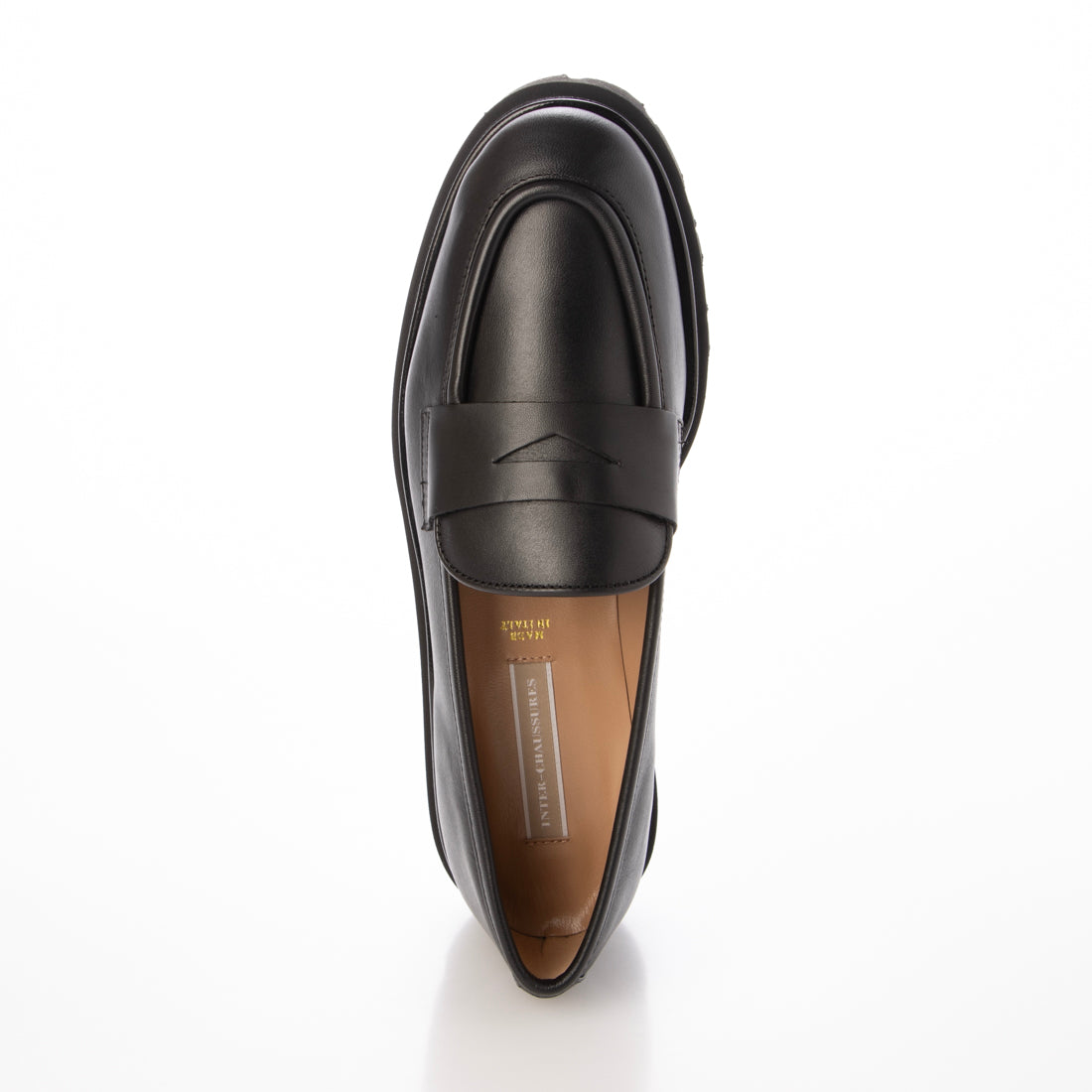 インターショシュール INTER-CHAUSSURES ライトタンクソールローファー （ブラック） ブラック