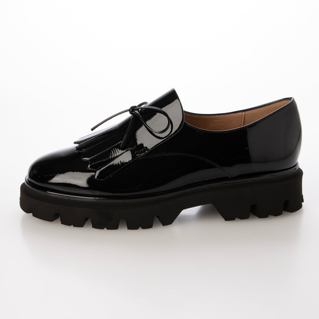 インターショシュール INTER-CHAUSSURES ライトタンクソールキルトシューズ （ブラックエナメル） ブラックエナメル