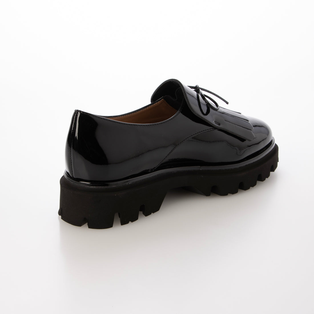 インターショシュール INTER-CHAUSSURES ライトタンクソールキルトシューズ （ブラックエナメル） ブラックエナメル